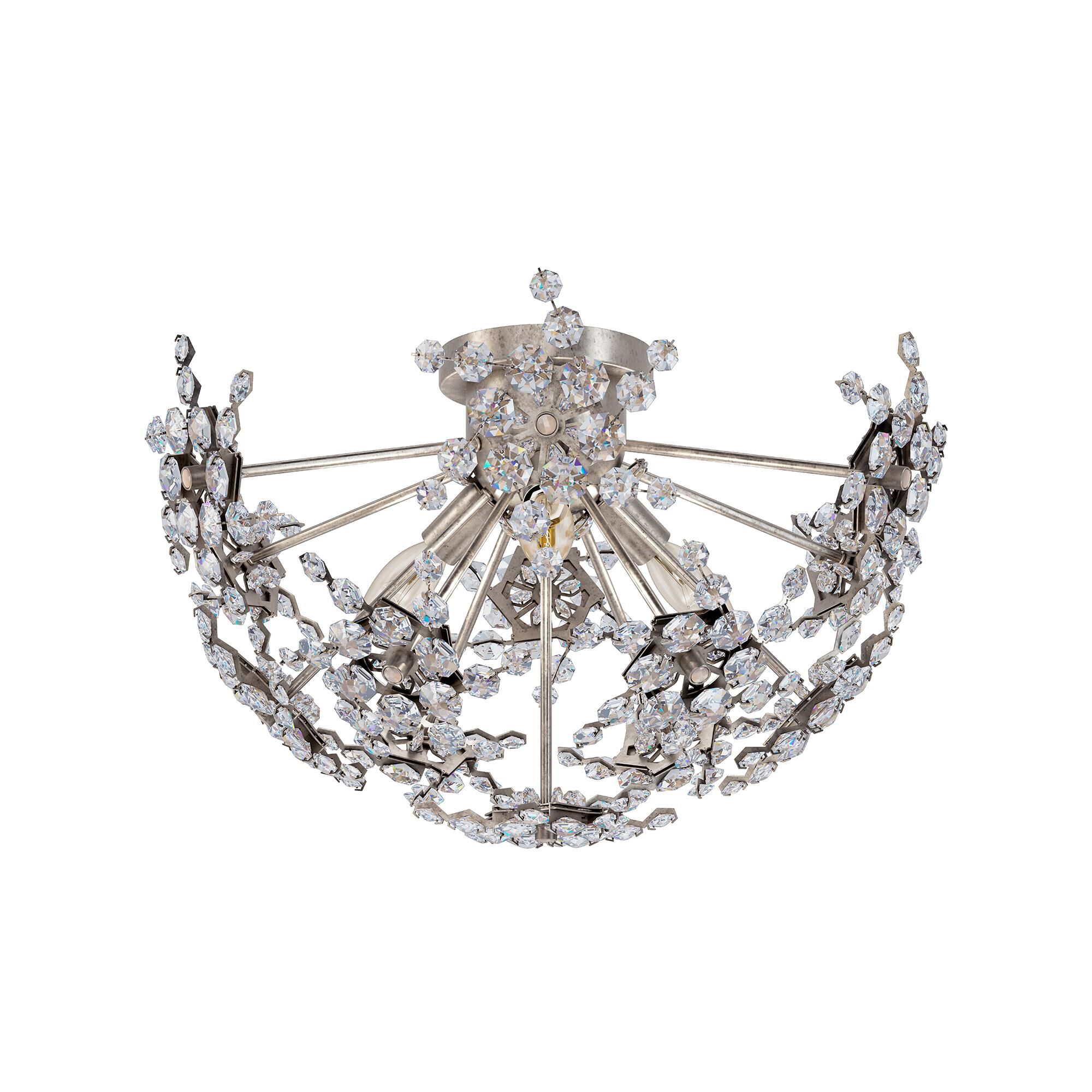 Esteracae 18 Inch Semi Flush Mount by Schonbek