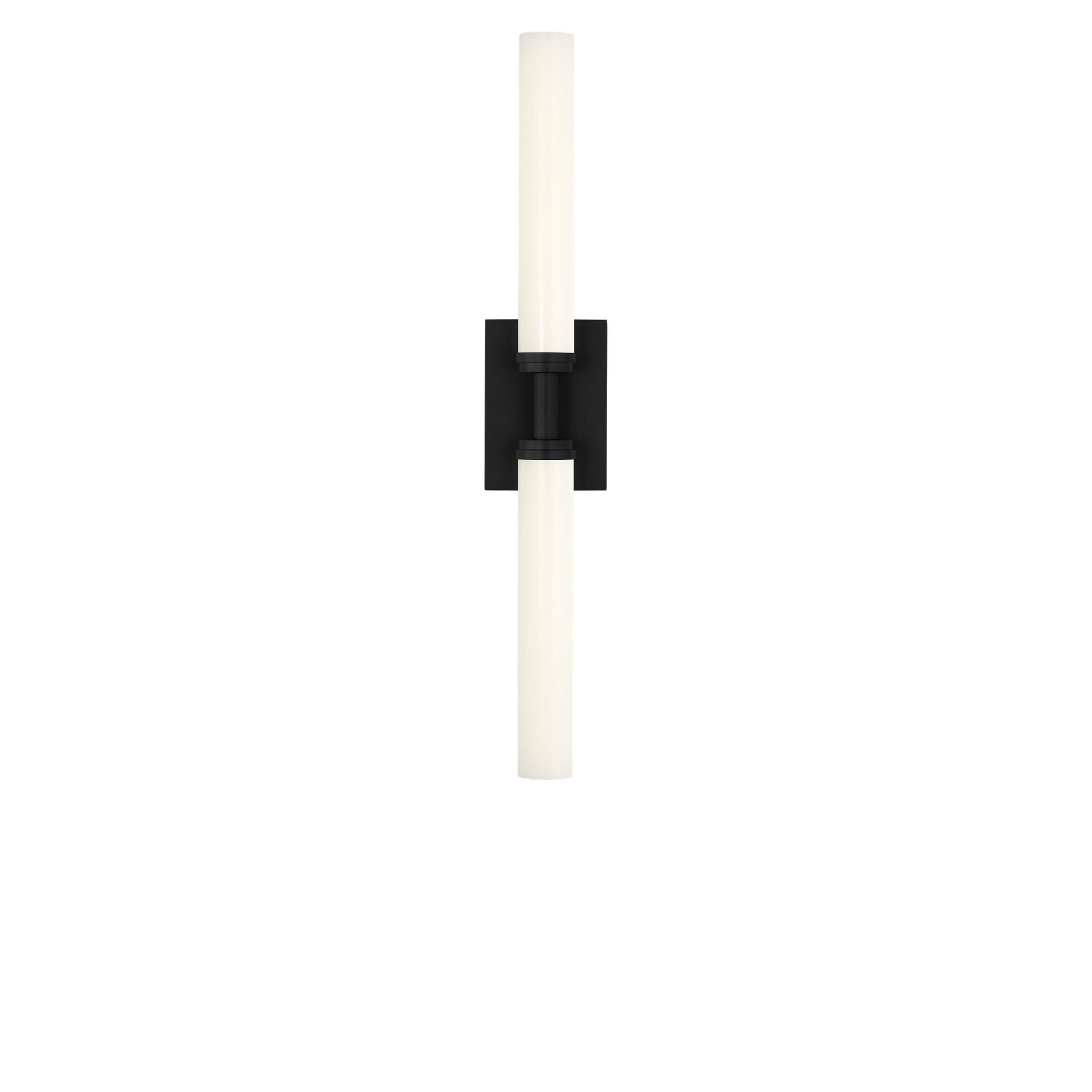 Shown in Midnight Black finish and White Acrylic shade