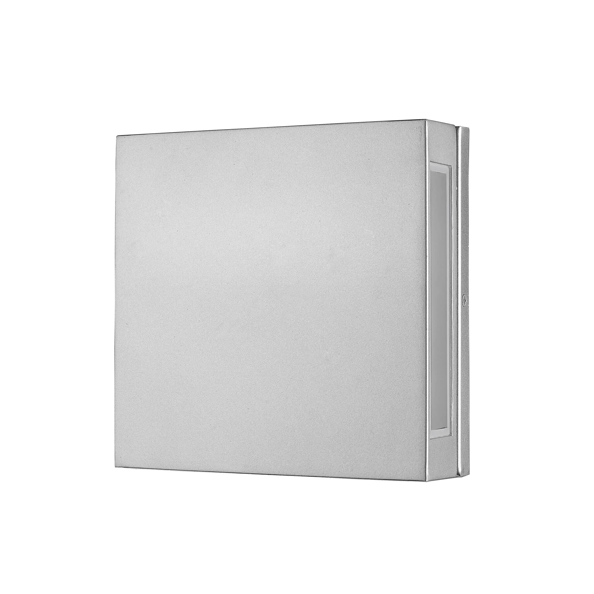 Shown in Silver finish and Glass shade