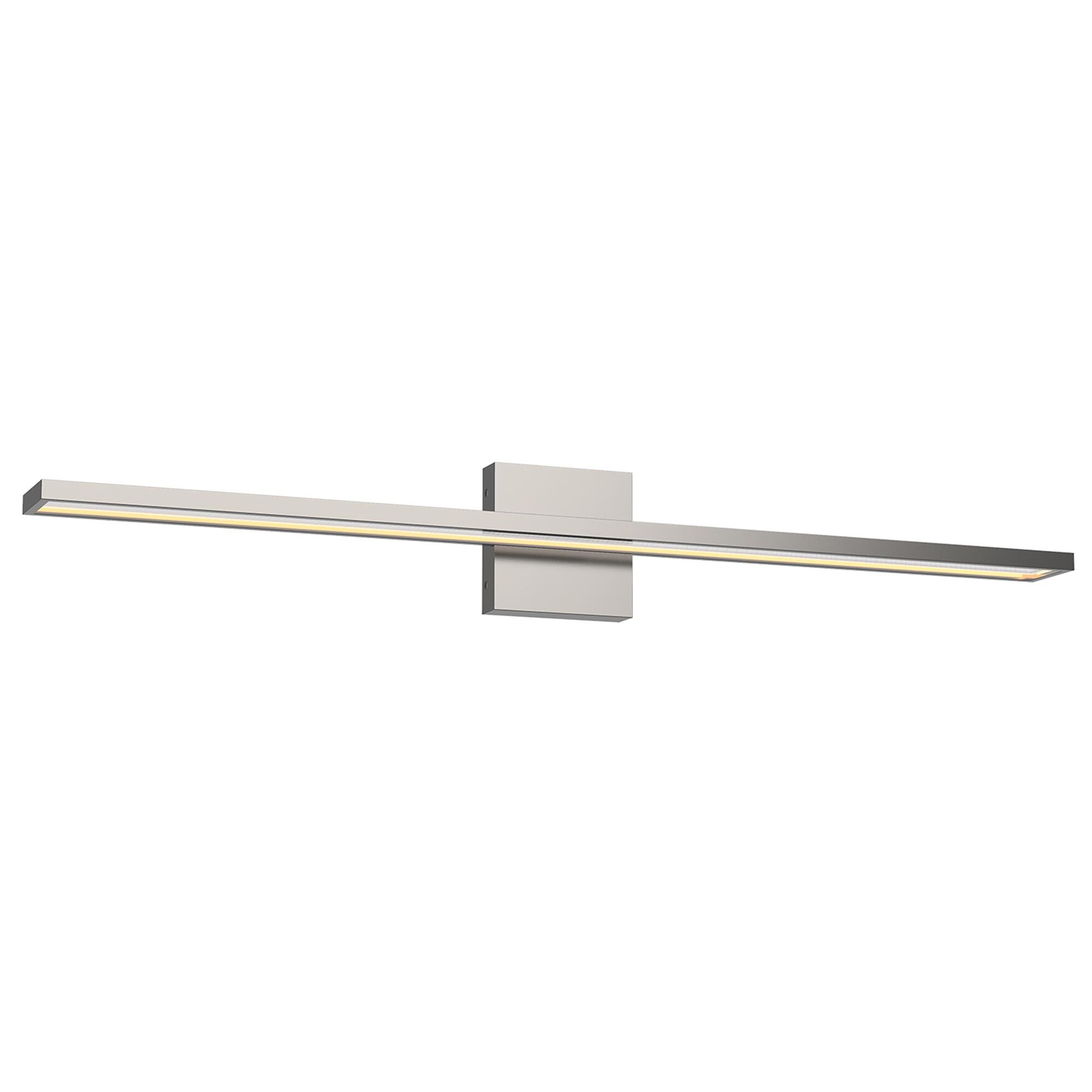 Shown in Brushed Nickel finish and Clear Acrylic glass