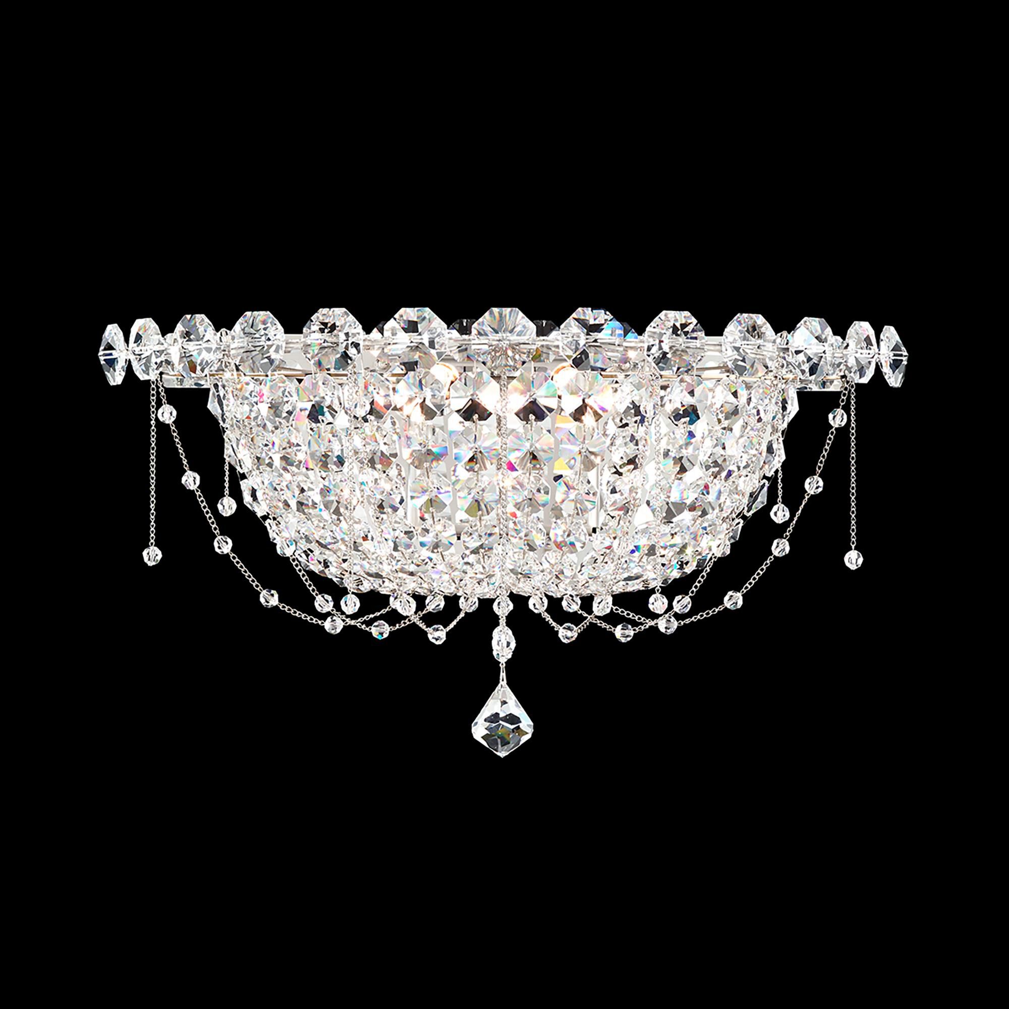 Shown in Polished Stainless Steel finish and Clear Radiance crystal