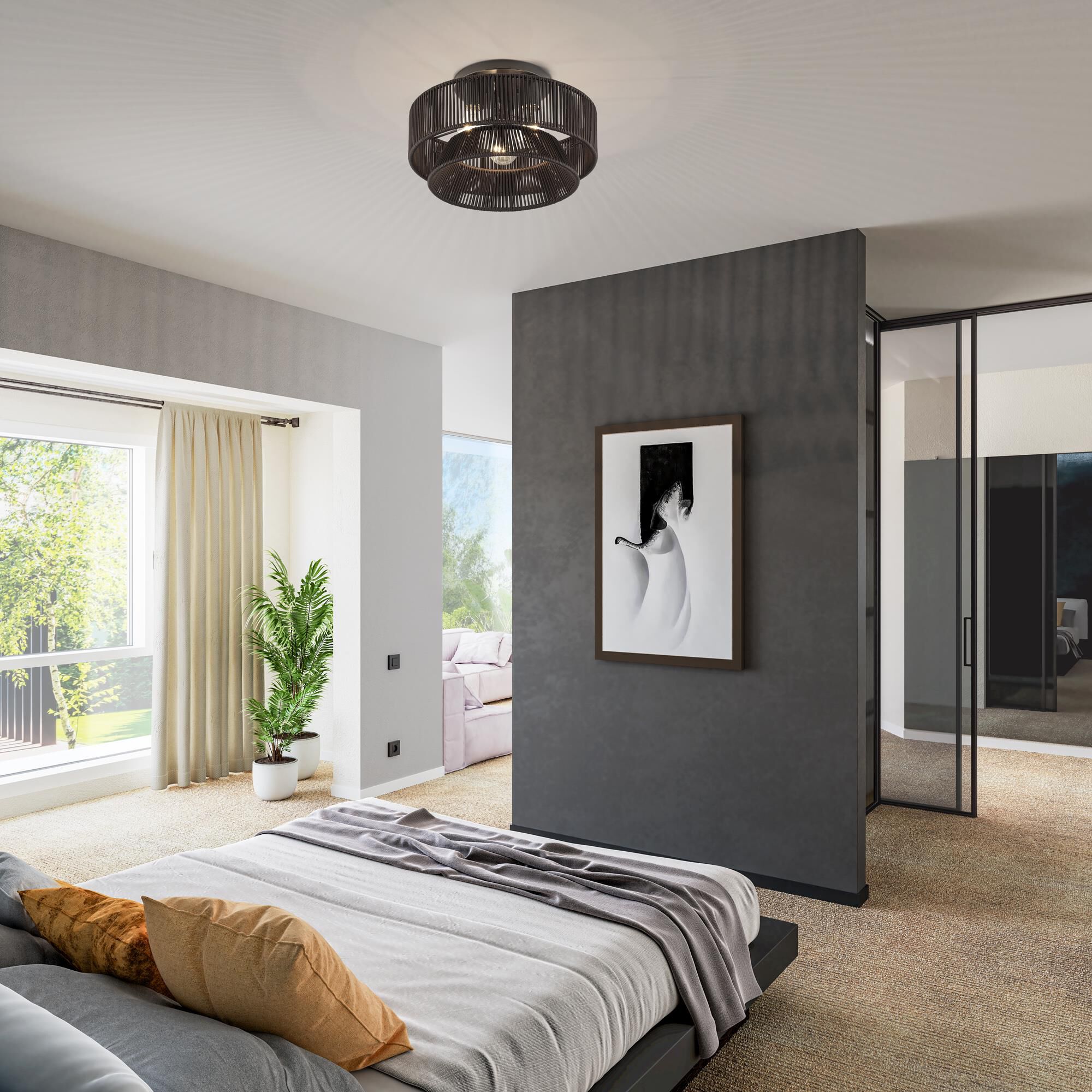 Florell 15 Inch Semi Flush Mount by Livex Lighting