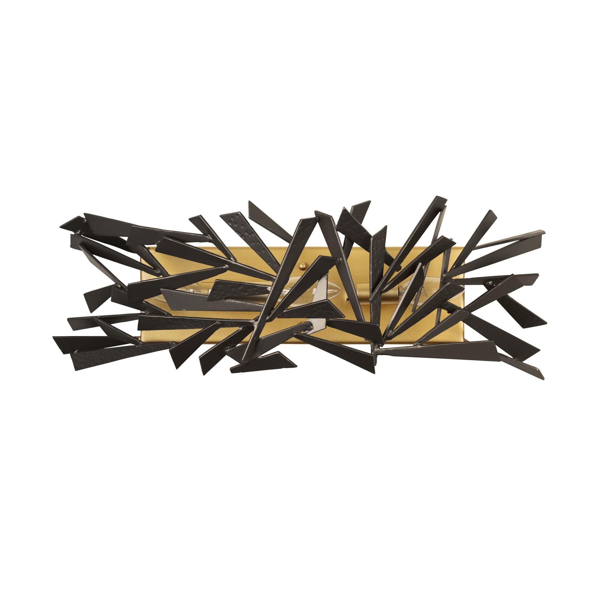 Shown in Antique Gold/Rustic Bronze finish