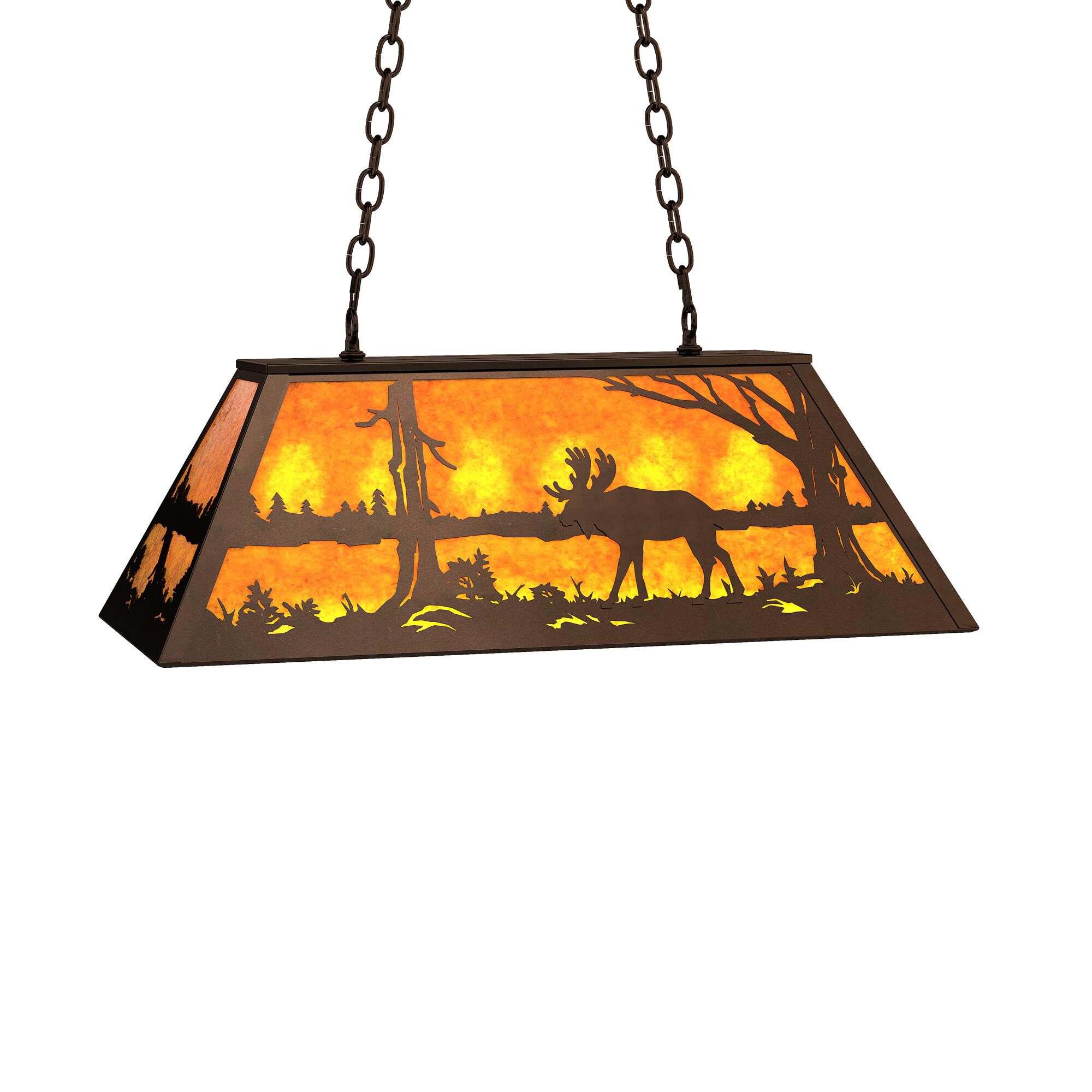 Moose At Lake 33 Inch Billiard Light by Meyda Lighting