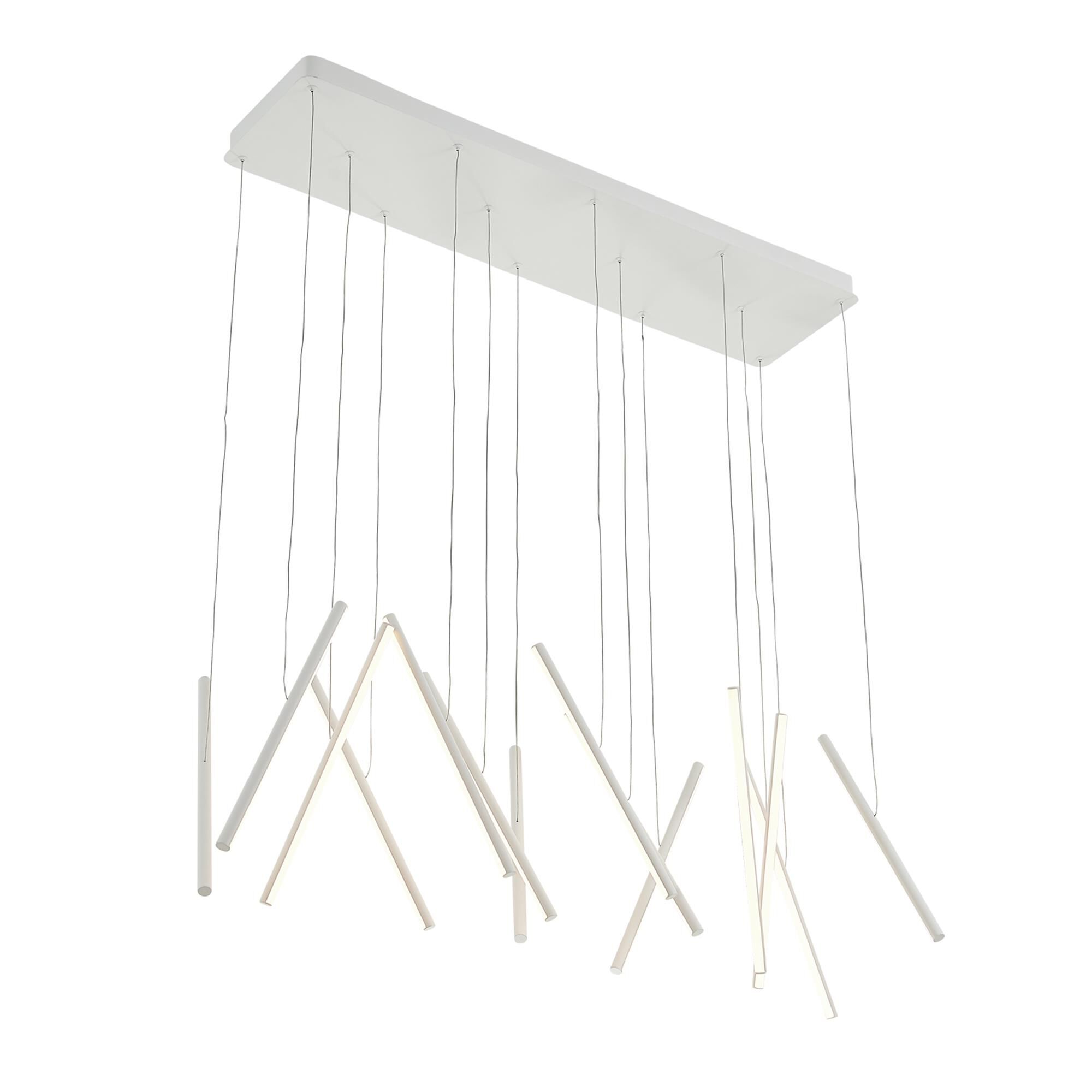 Shown in White finish and Acrylic shade