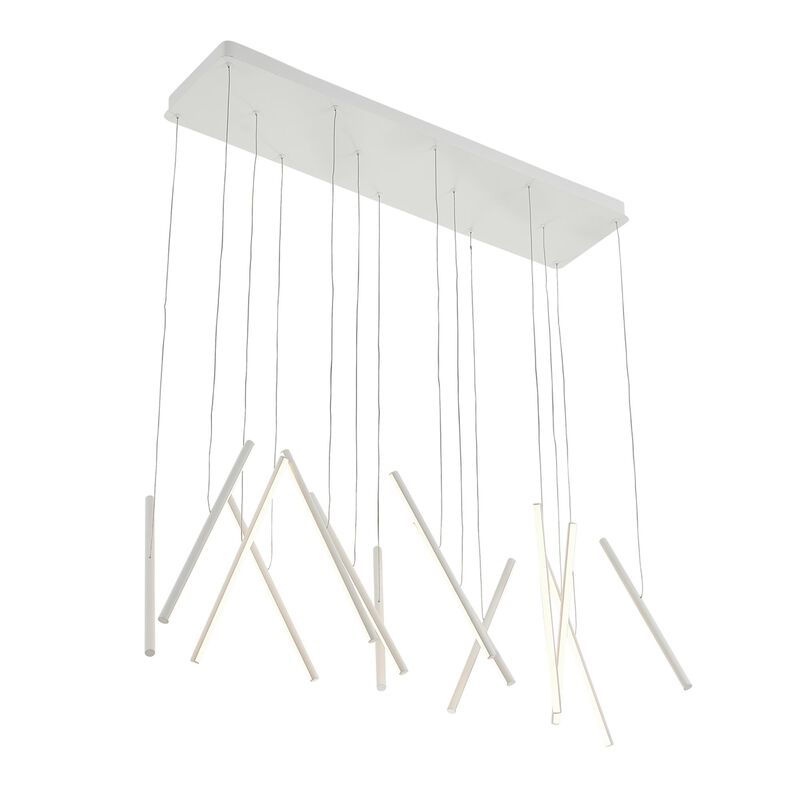 Chute 42 Inch Linear Chandelier by Kuzco - Clearance