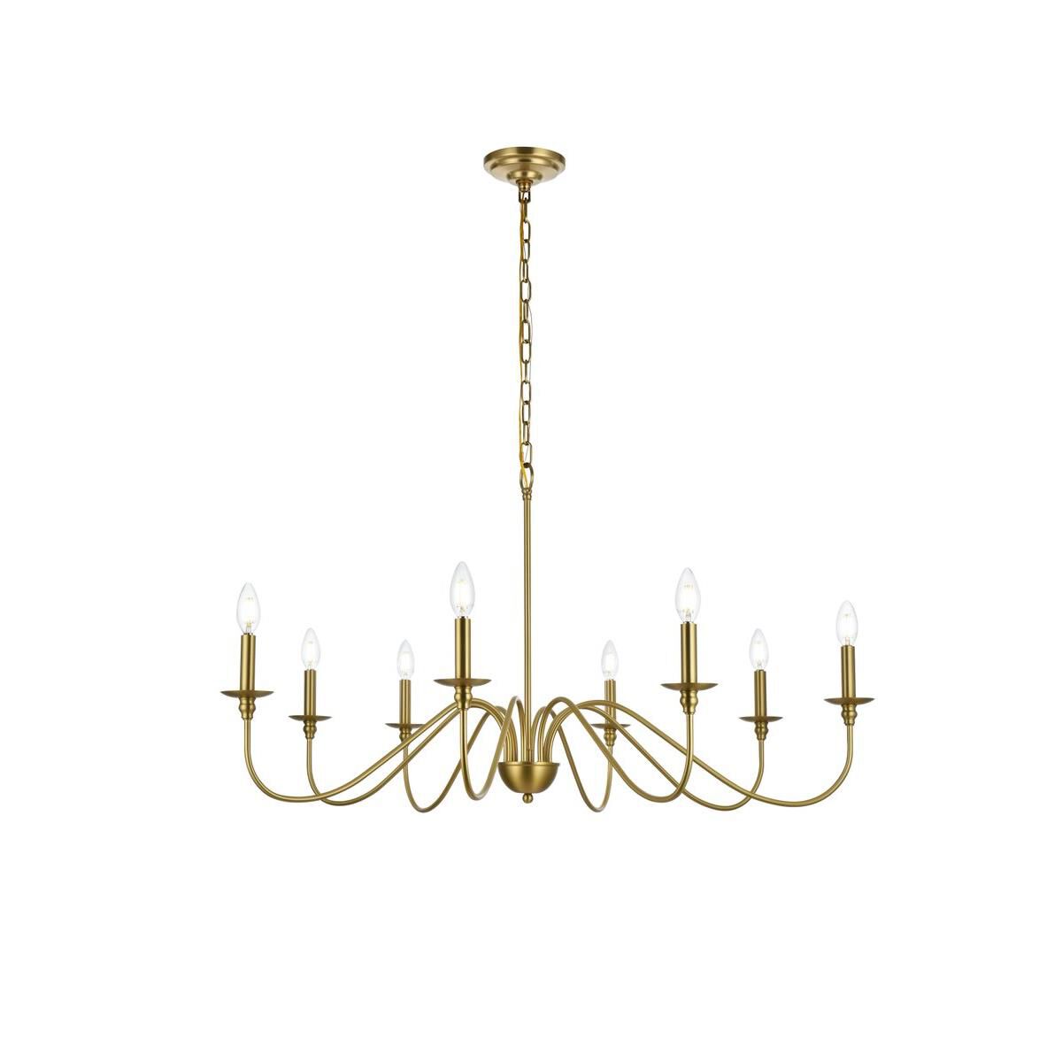 Rohan 42 Inch 8 Light Chandelier by Elegant Lighting