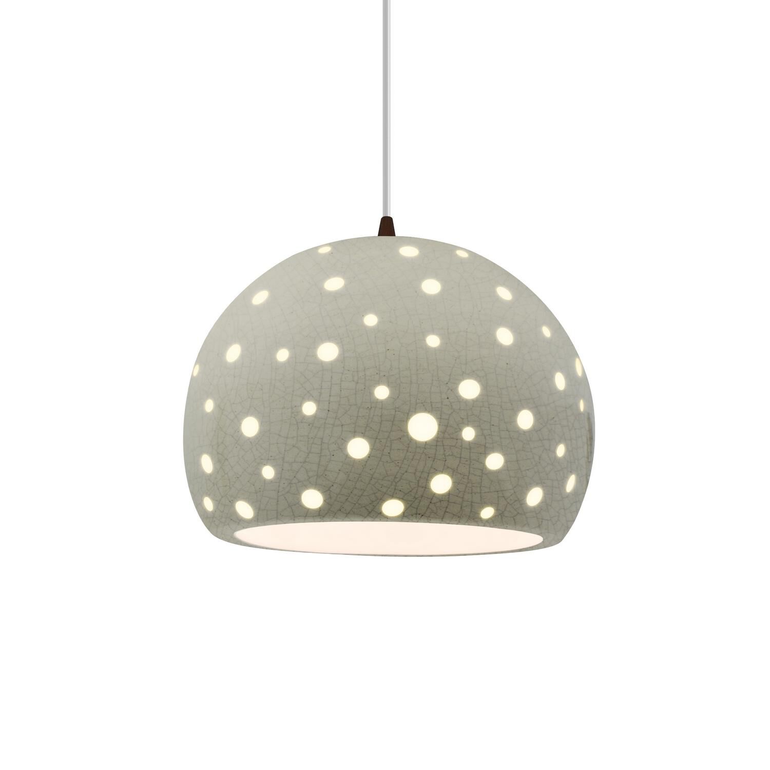 Shown in Dark Bronze finish and Celadon Green Crackle shade