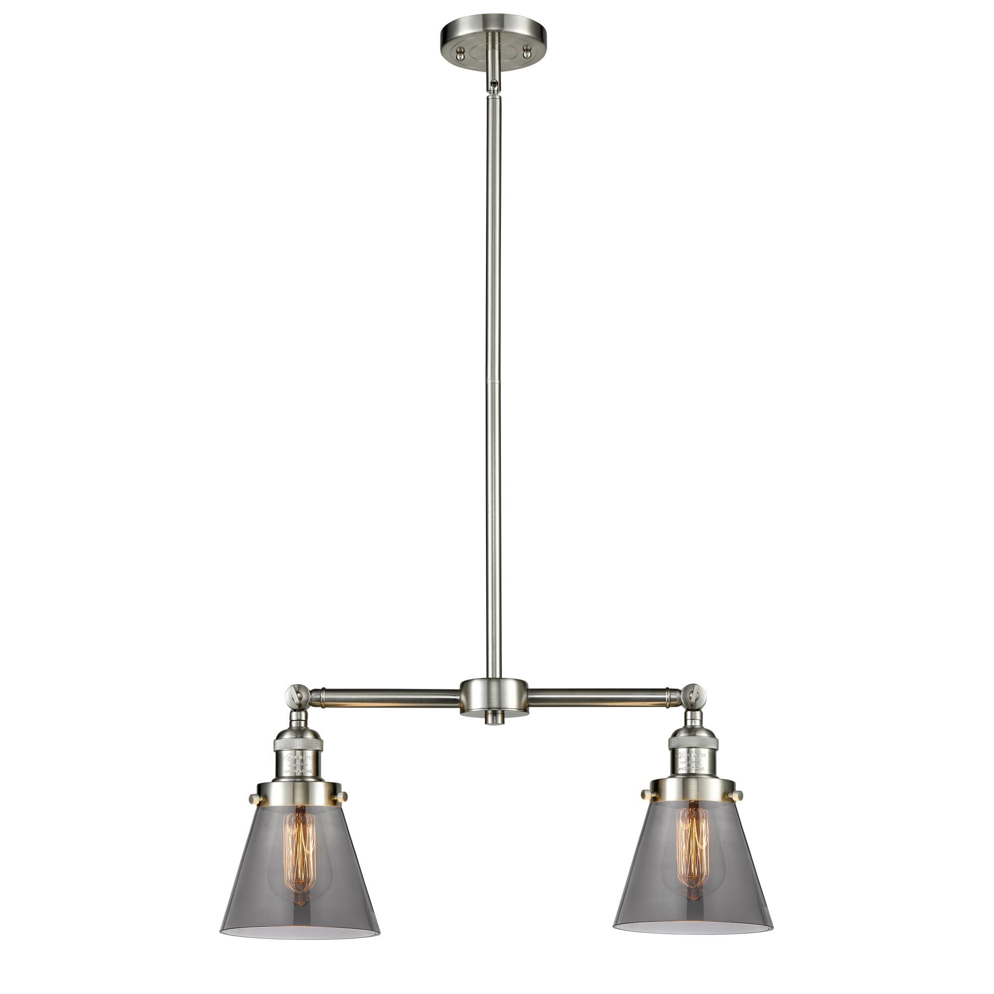 Bruno Marashlian Small Cone 21 Inch 2 Light Mini Chandelier by Innovations Lighting