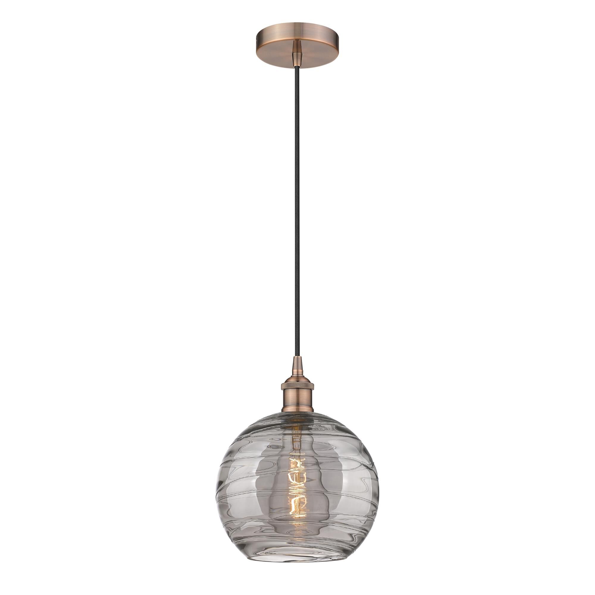 Bruno Marashlian Athens Deco Swirl 10 Inch Mini Pendant by Innovations Lighting