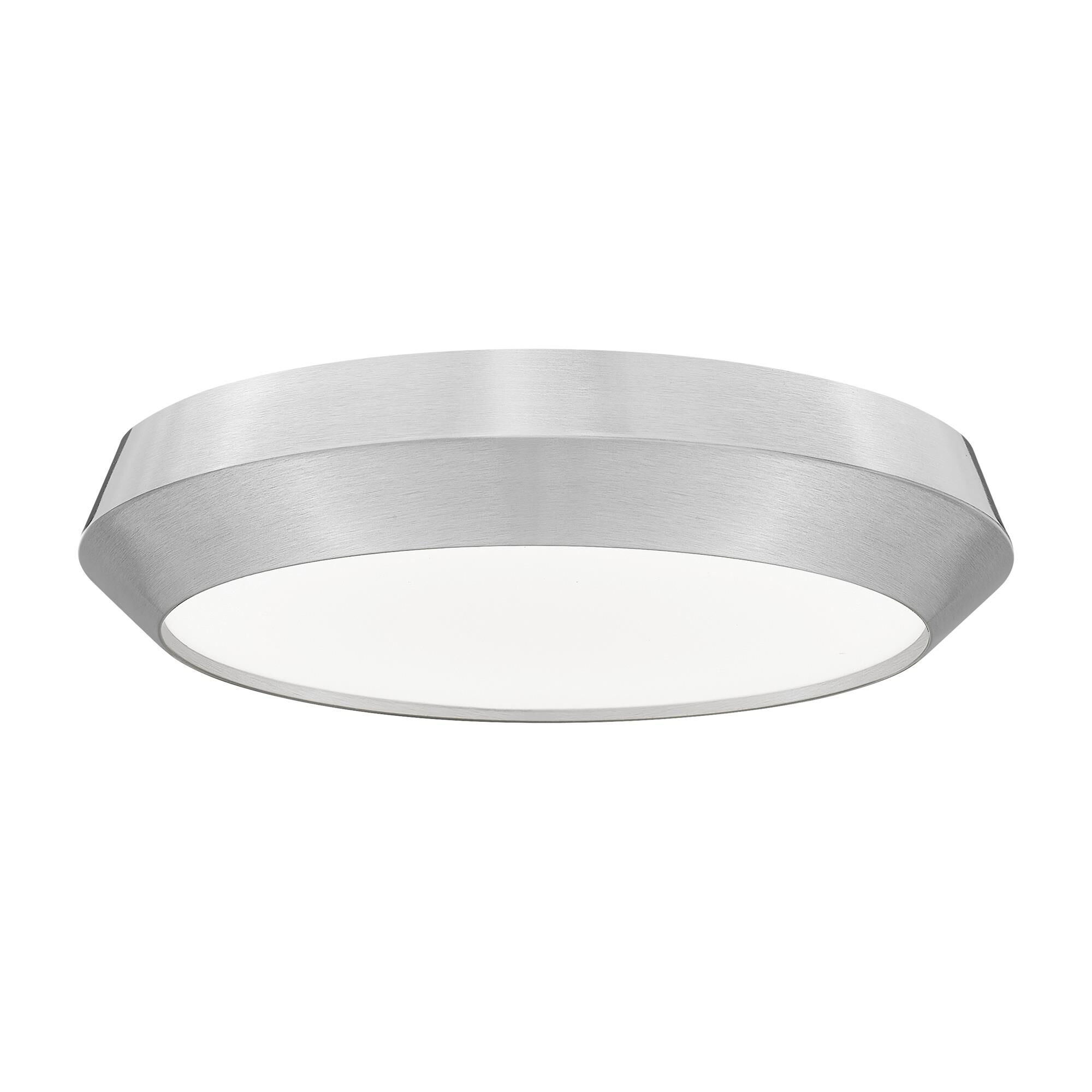 Shown in Brushed Nickel finish and White glass
