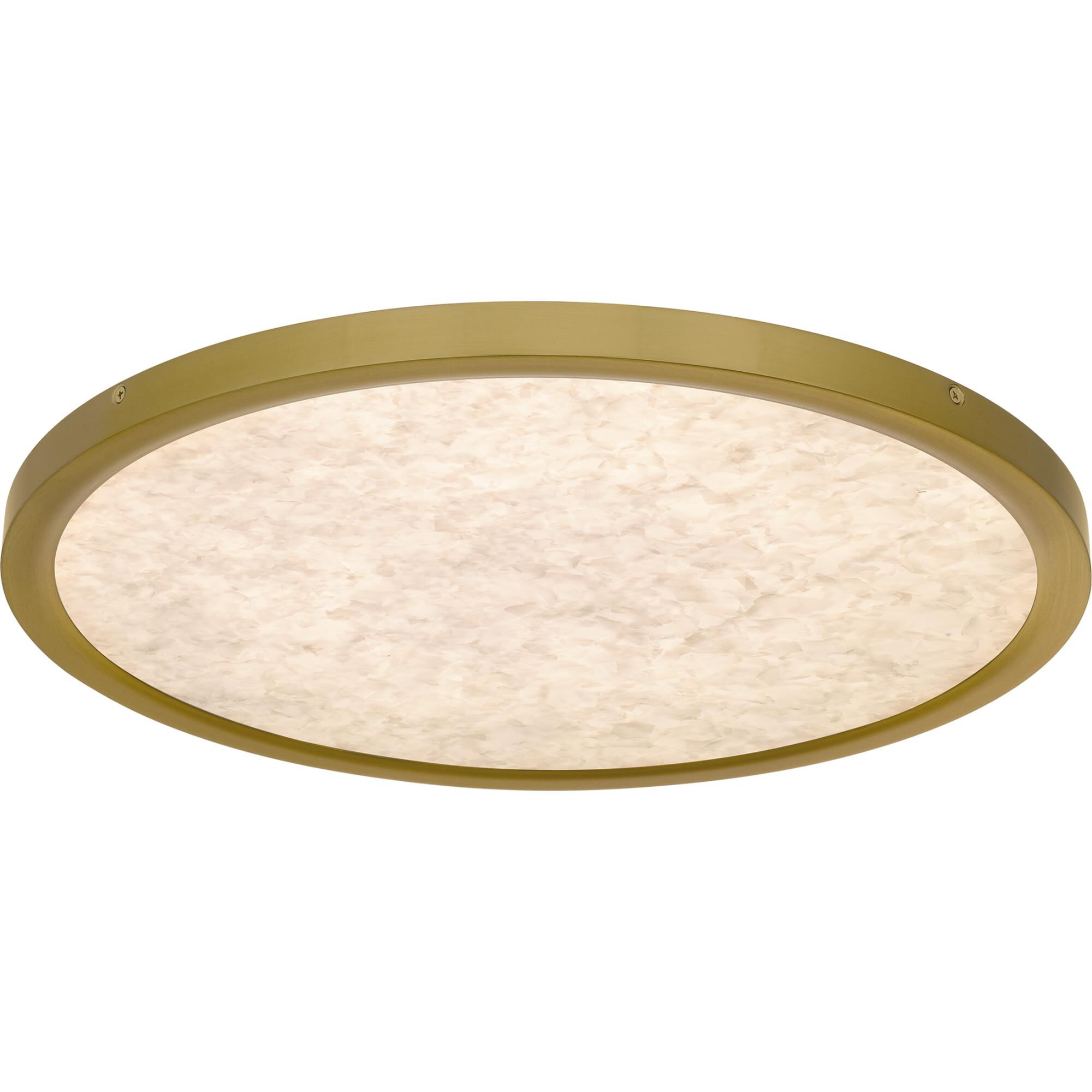 Shown in Brushed Gold finish and Alabaster Acrylic shade