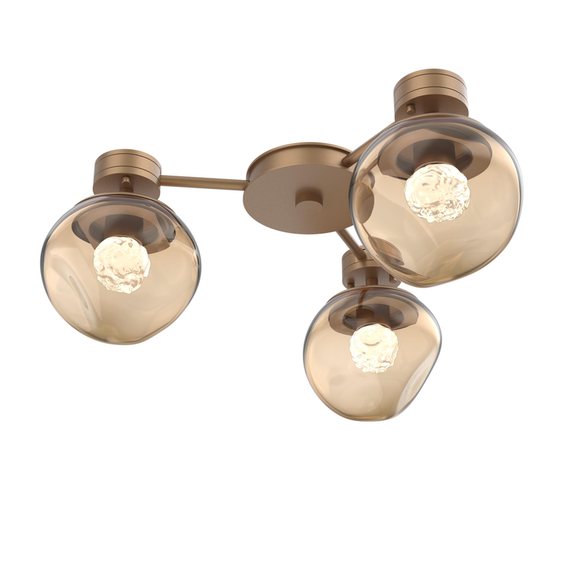 Levi Wilson Luna 23 Inch Semi Flush Mount by Hammerton Studio