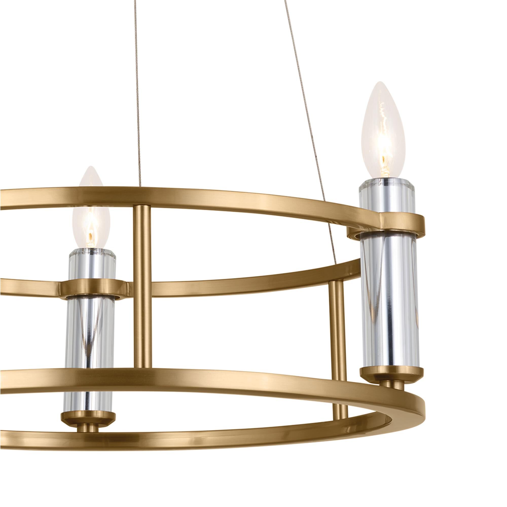 Shown in Brushed Natural Brass finish