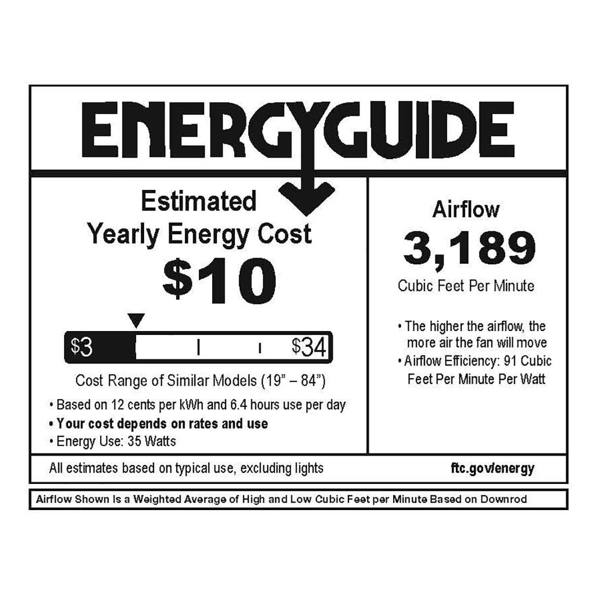 Metro Wet Outdoor Rated 52 Inch Ceiling Fan by Hinkley Lighting