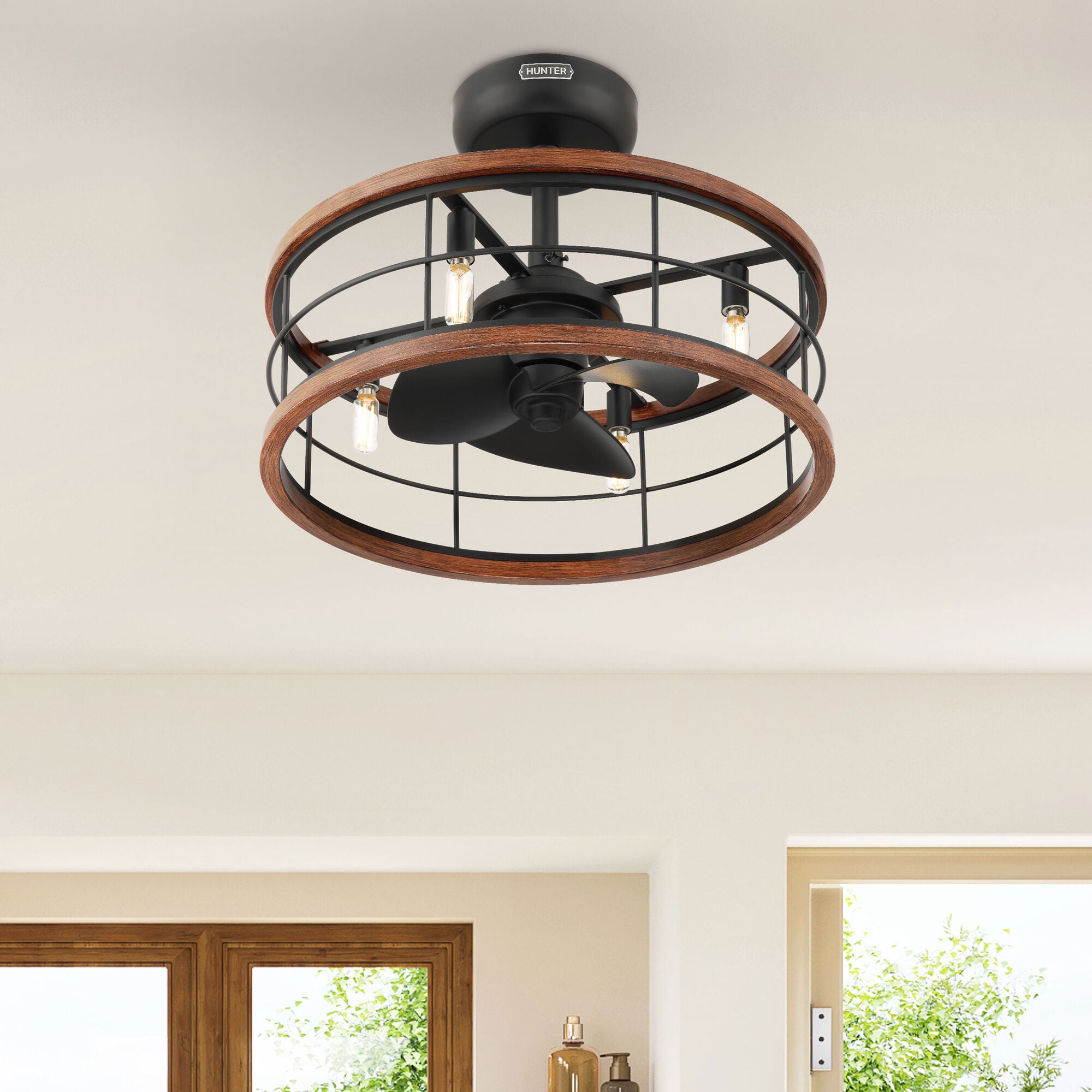 Haven 22 Inch Chandelier Ceiling Fan with Light Kit,