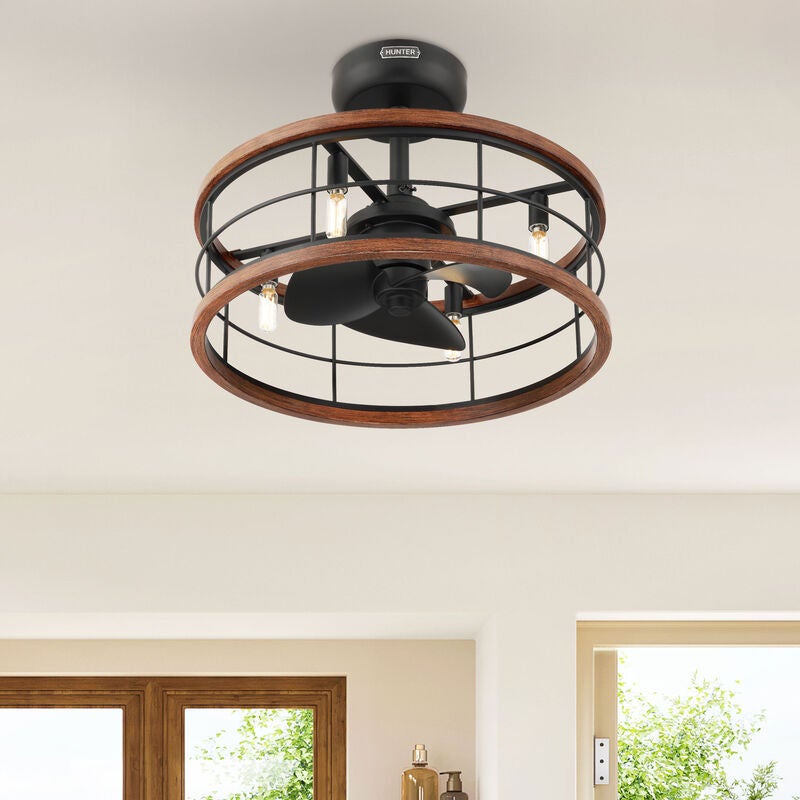 Haven 22 Inch Chandelier Ceiling Fan with Light Kit by Hunter Fan