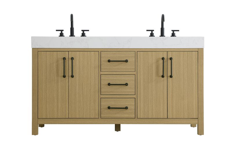 Nathan 60 Inch Bath Vanity by Elegant Dcor