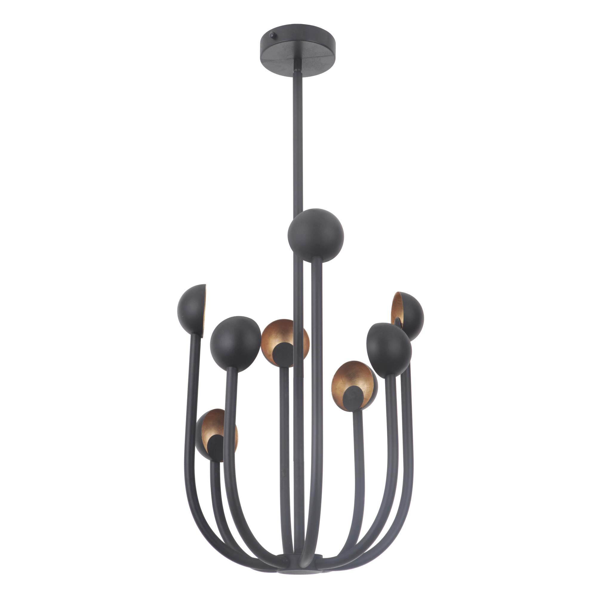 Foundry 19 Inch 8 Light LED Mini Chandelier by Craftmade