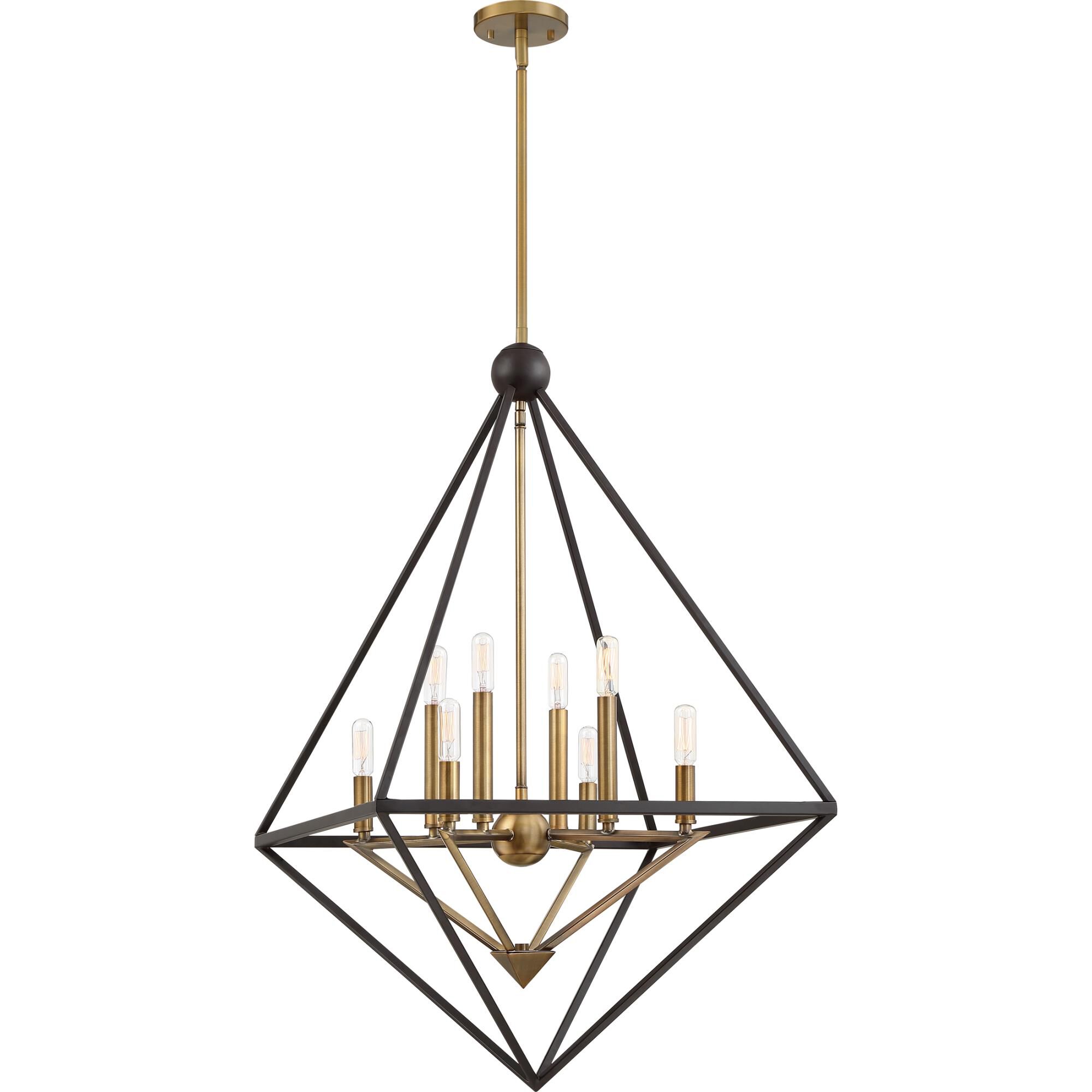 Louvre 29 Inch 8 Light Chandelier by Quoizel