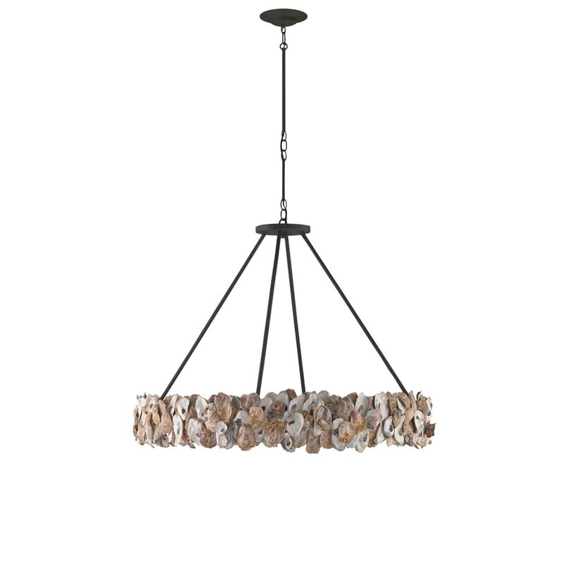 Oyster Large Chandelier by Currey & Company