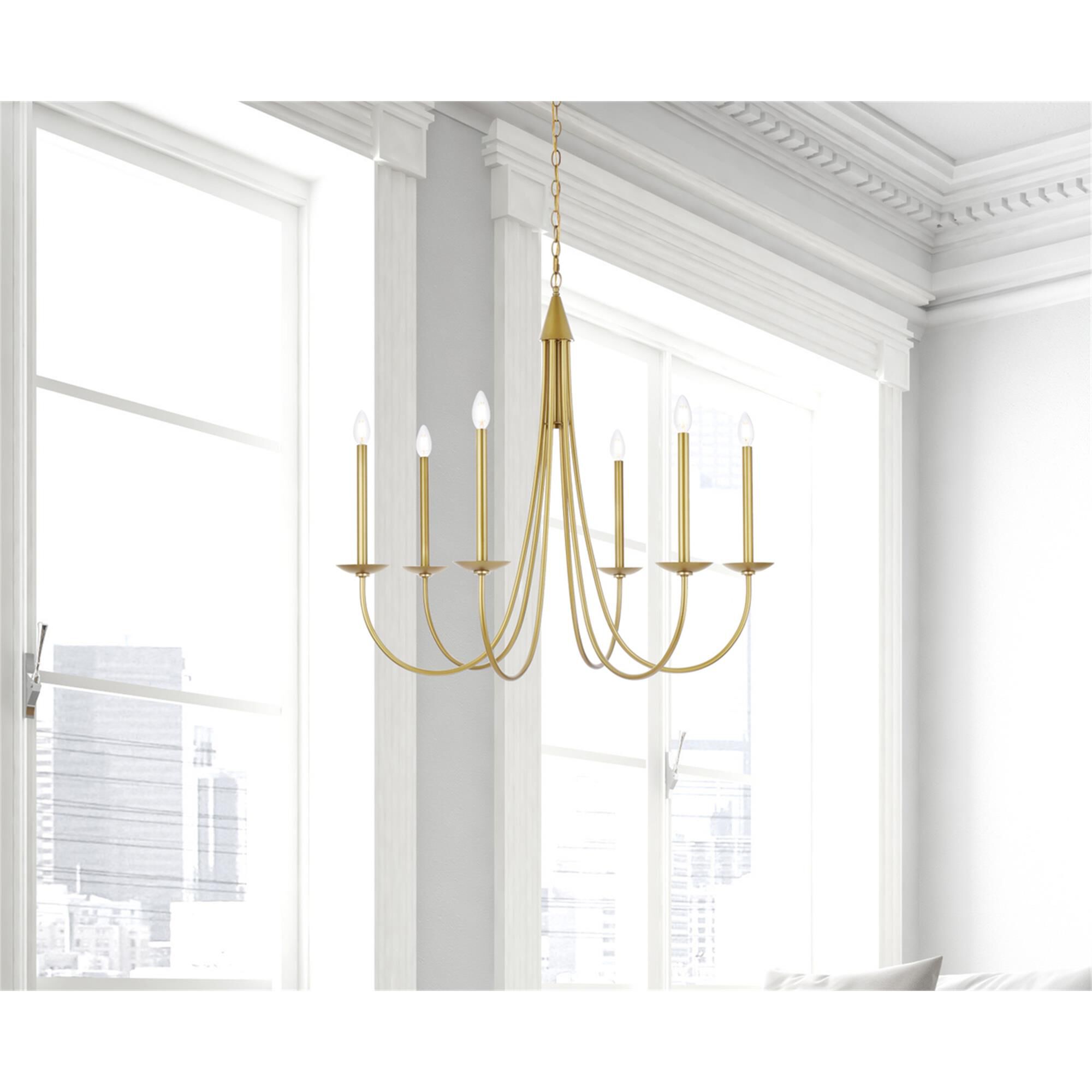 Cohen 36 Inch 6 Light Chandelier by Elegant Lighting
