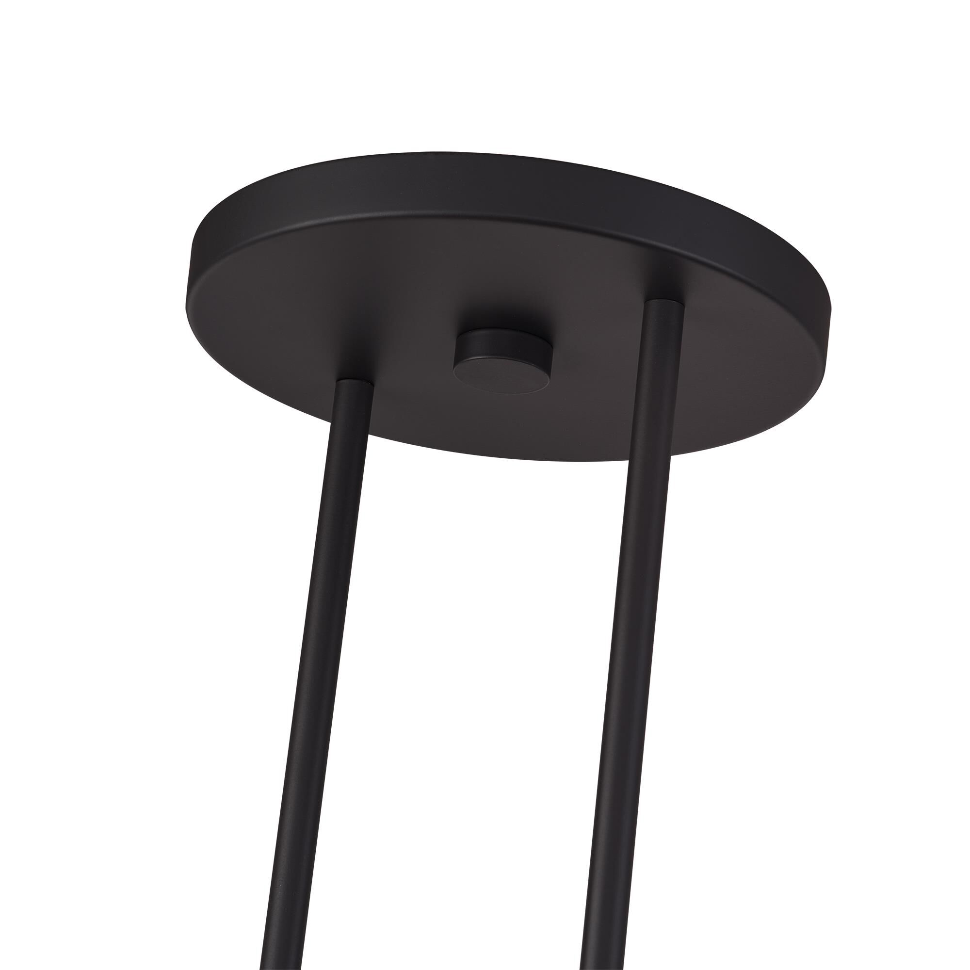 Shown in Bronze finish and Hand Crafted Off-White Fabric shade