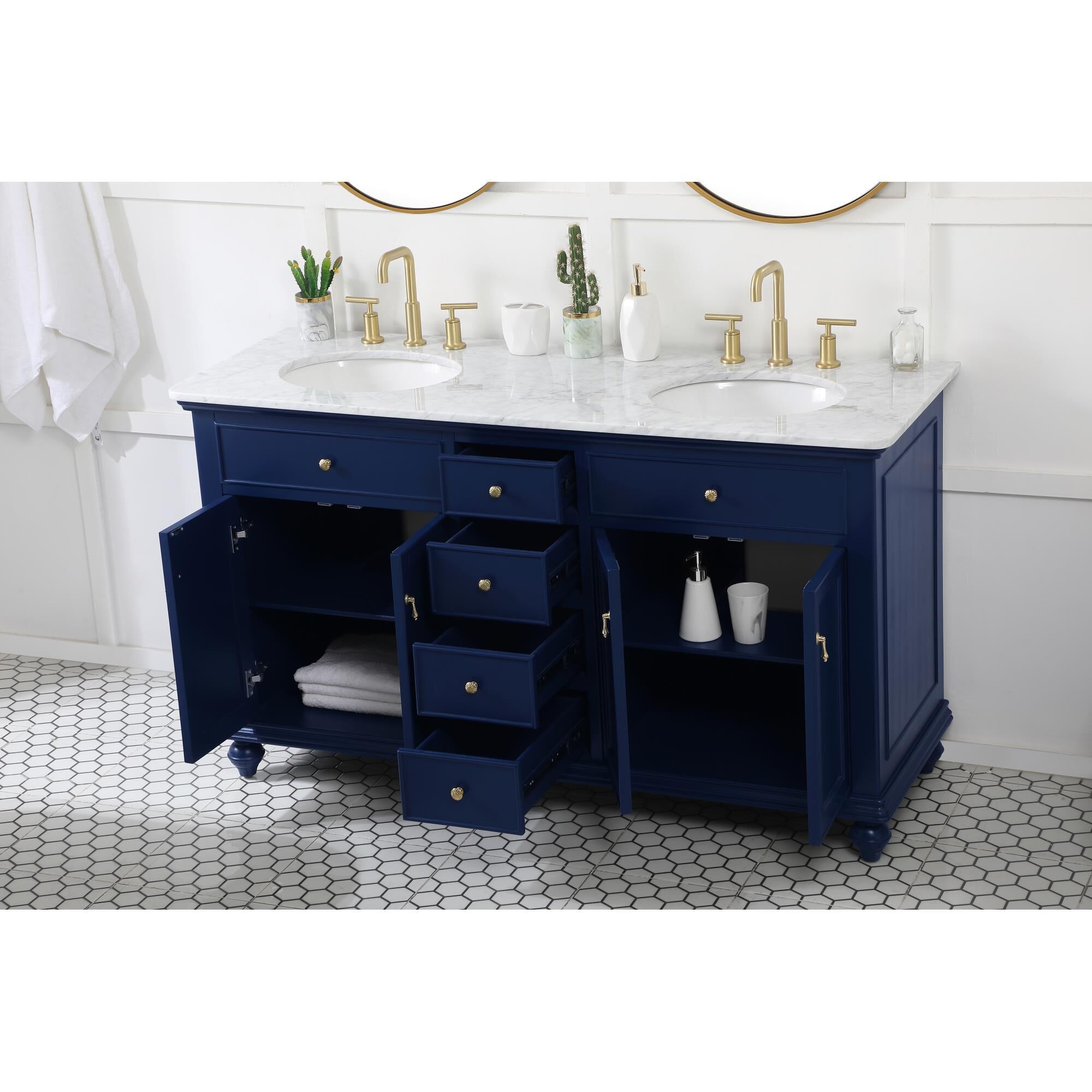 Shown in Blue finish