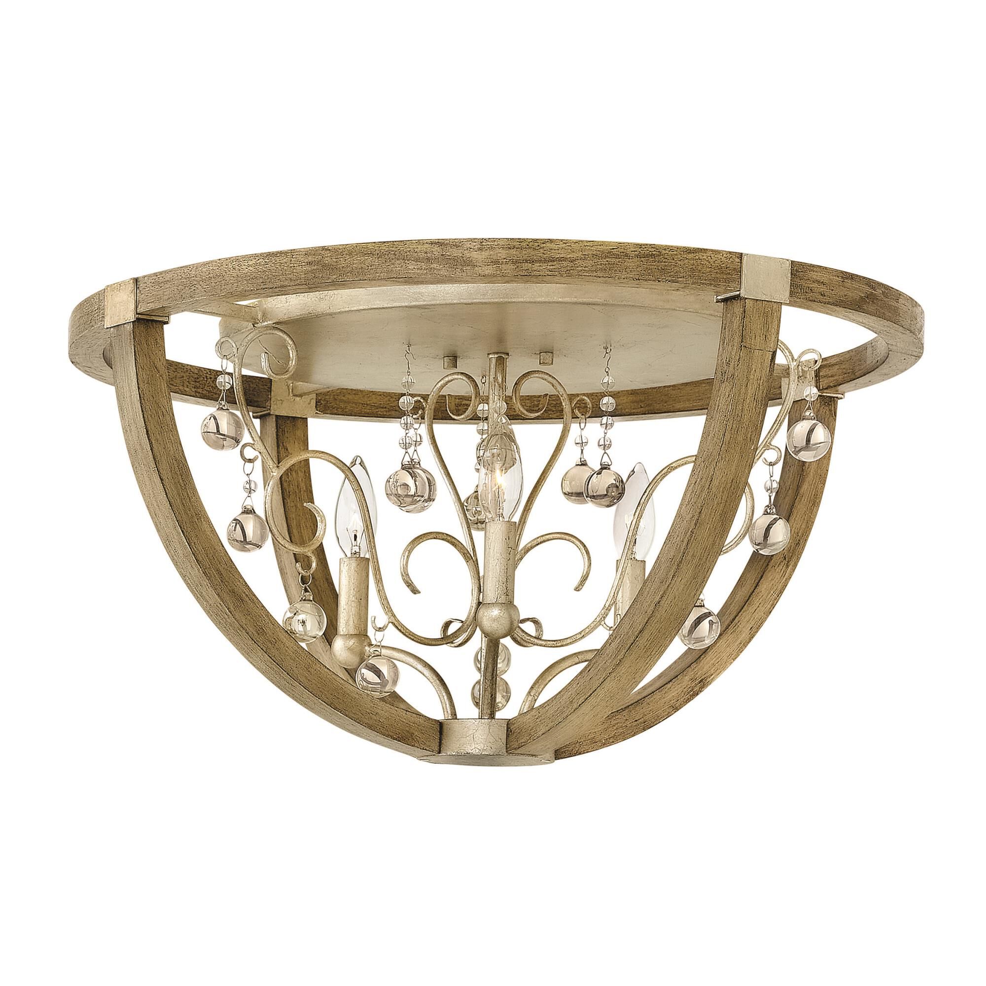 Abingdon 24 Inch 3 Light Flush Mount by Fredrick Ramond