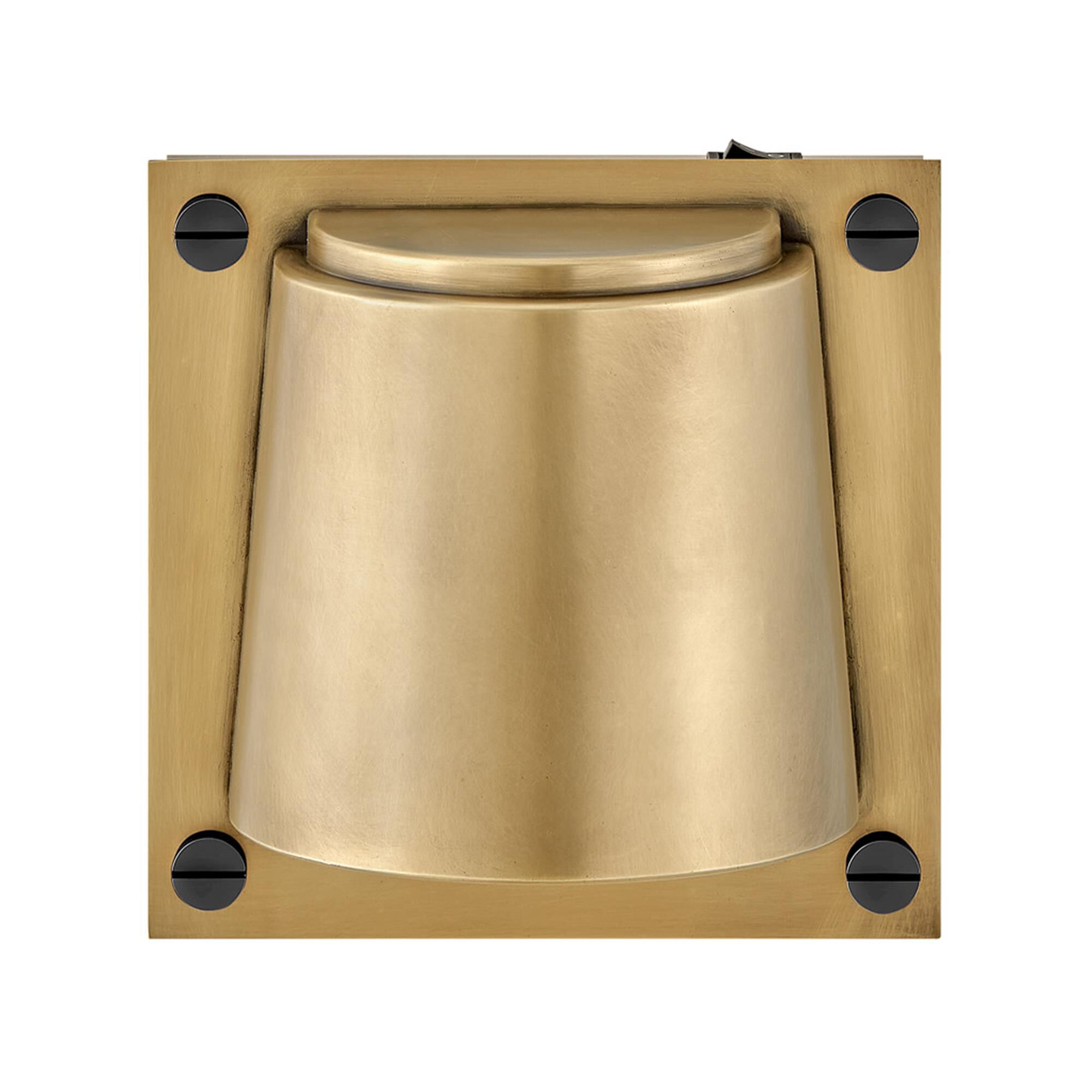 Shown in Heritage Brass finish and Etched glass