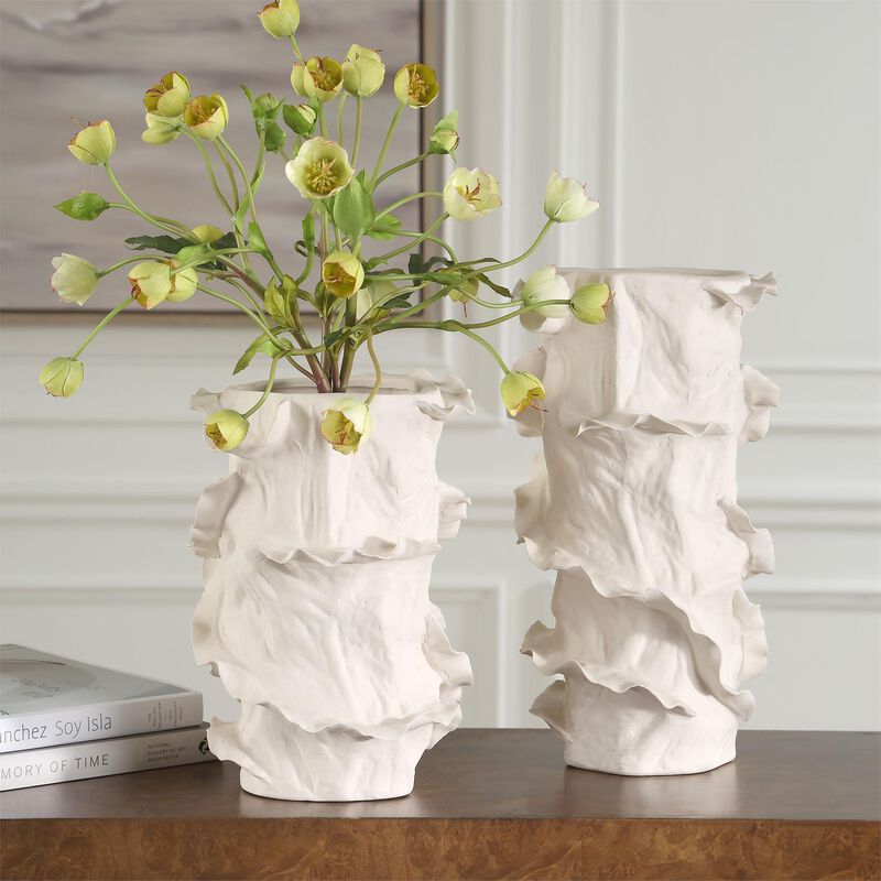 Ripple Crest Vase by Uttermost