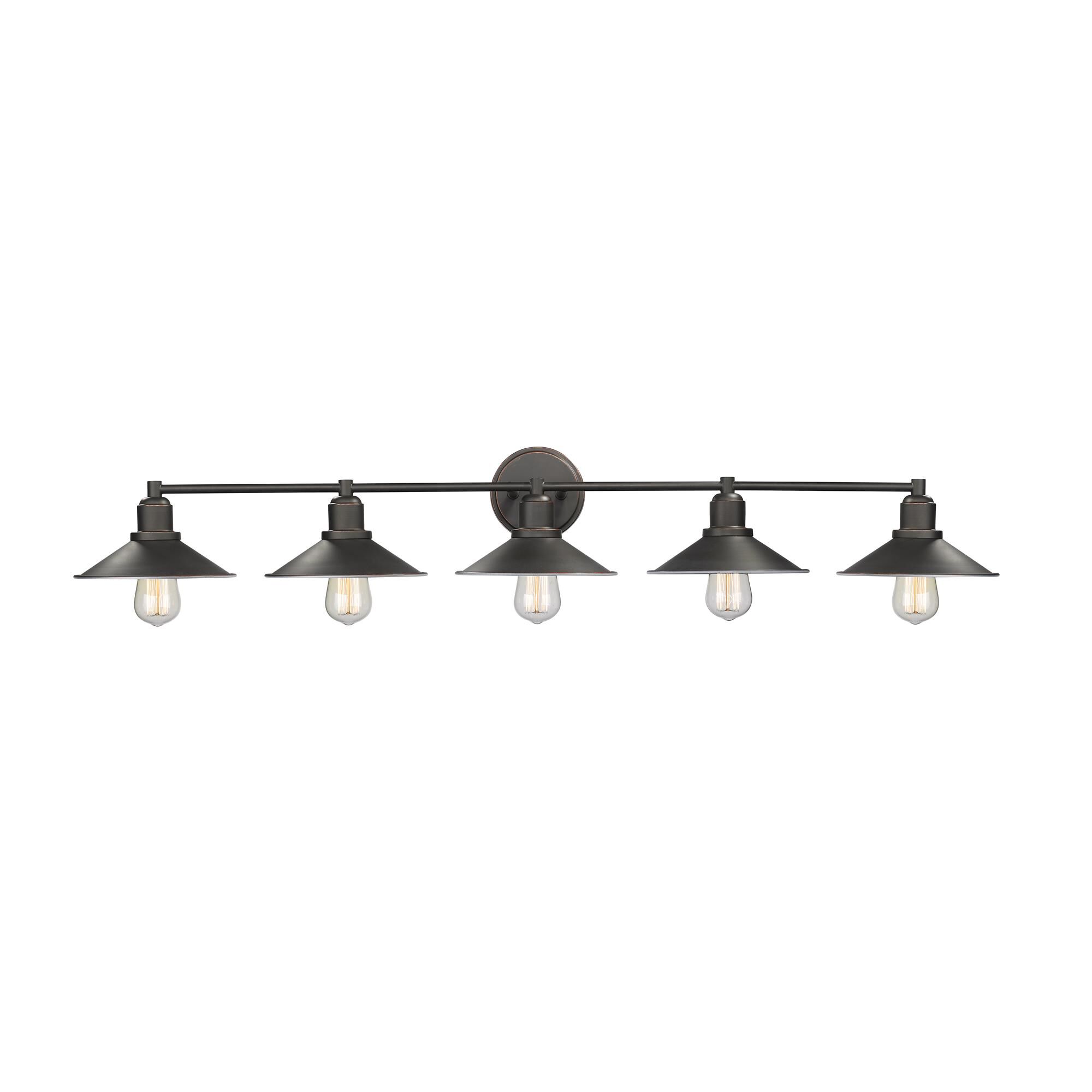 Shown in Olde Bronze finish and Steel glass and Steel shade