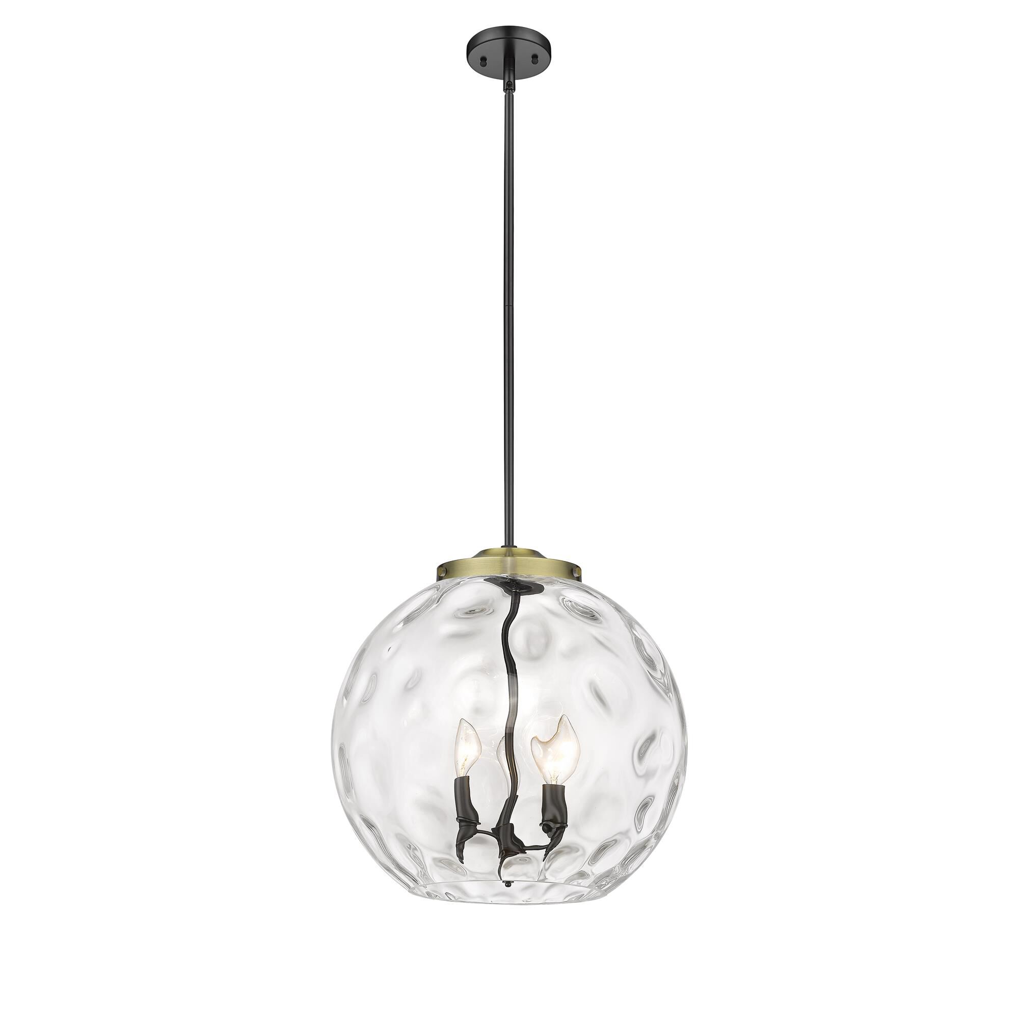 Shown in Black Antique Brass finish and Clear Athens Water  16