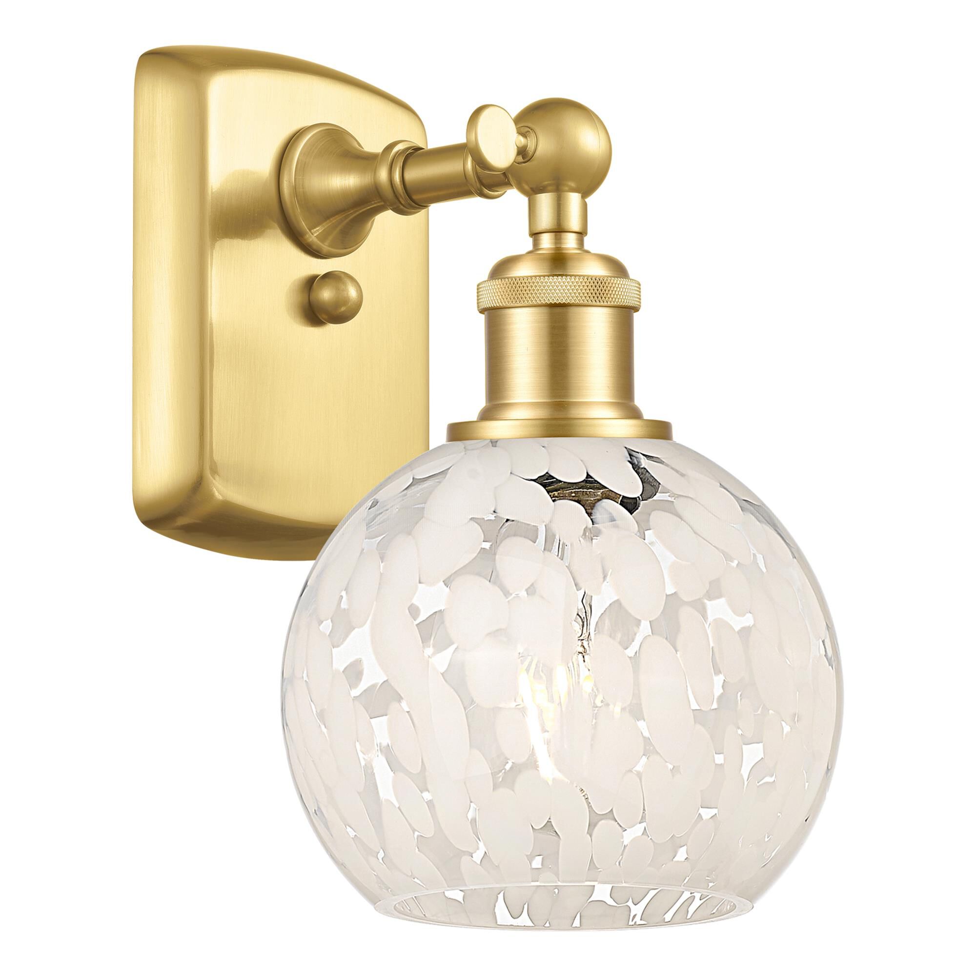 Bruno Marashlian White Mouchette 6 Inch Wall Sconce by Innovations Lighting
