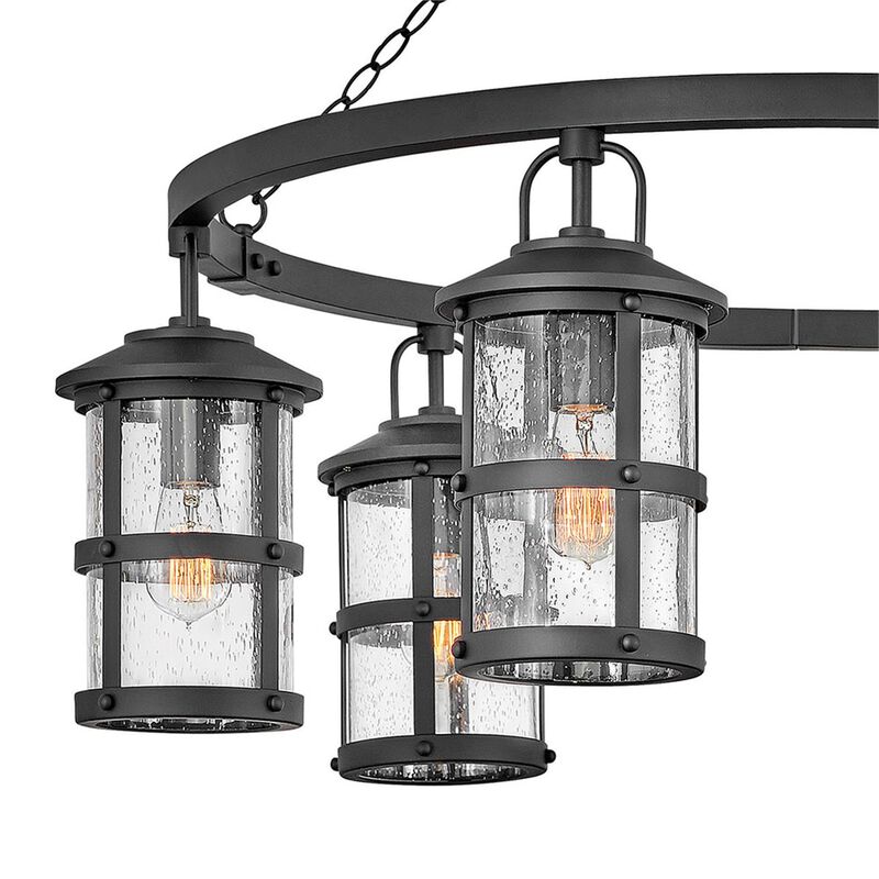 Lakehouse 32 Inch Tall 6 Light Outdoor Hanging Lantern by Hinkley Lighting