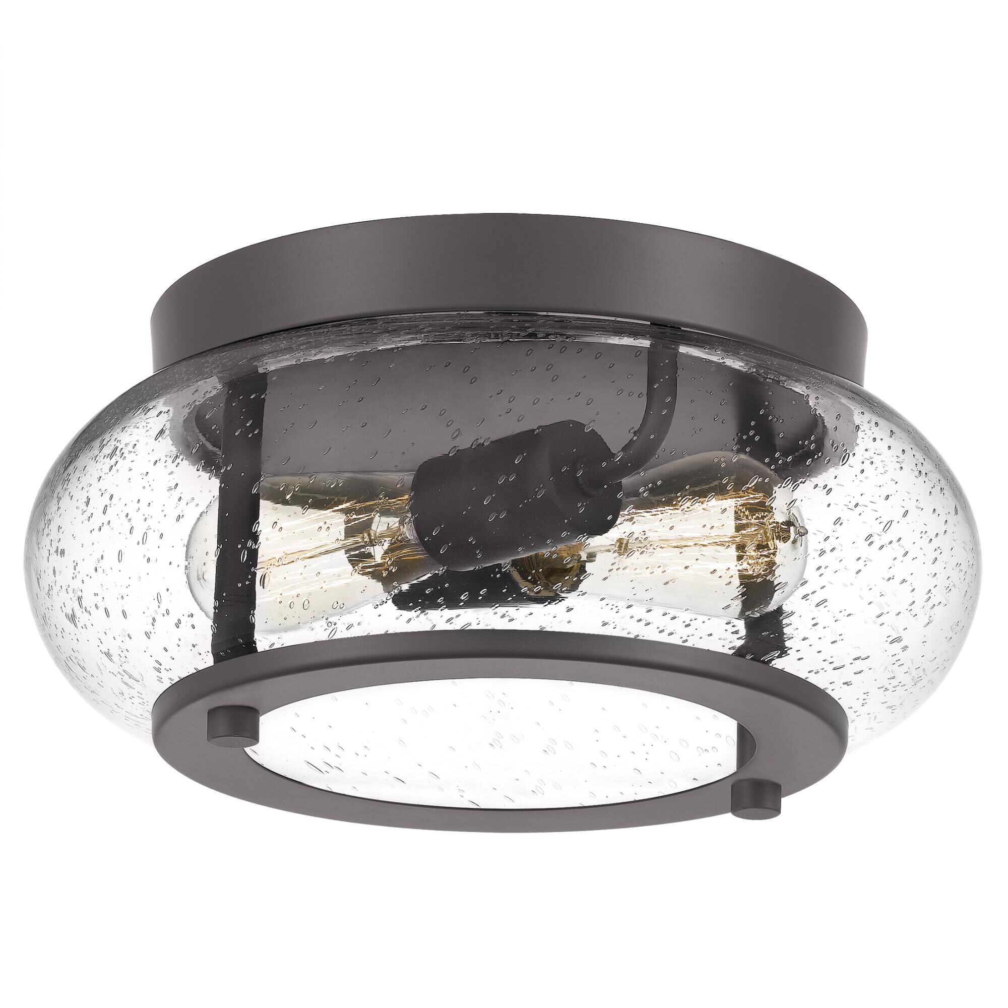 Trilogy 12 Inch 2 Light Flush Mount by Quoizel