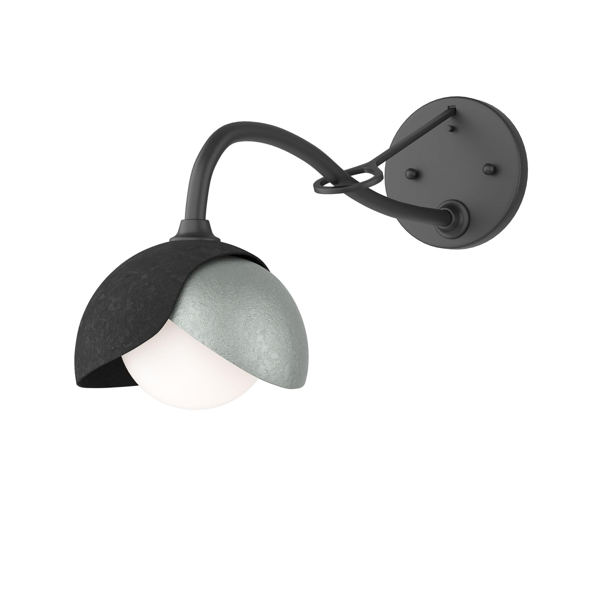 Shown in Black finish and Opal glass and Vintage Platinum (82) accent