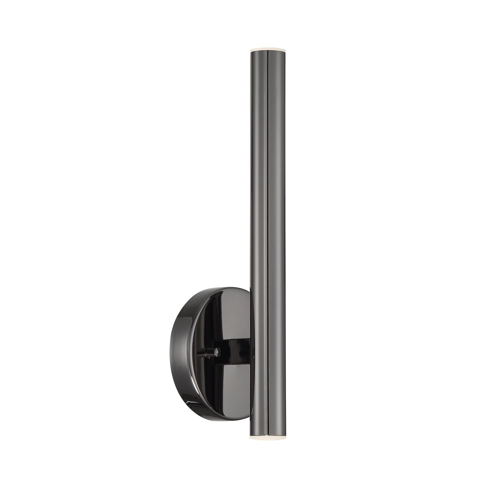Shown in Pearl Black finish and Steel glass and Steel shade