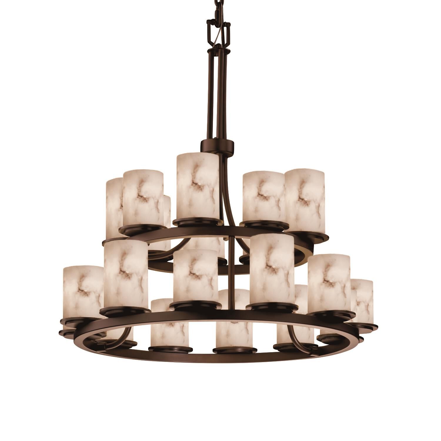 Lumenaria 33 Inch 21 Light Chandelier by Justice Design Group