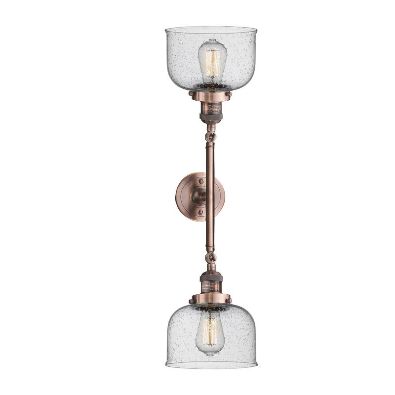 Bruno Marashlian Large Bell 19 Inch 2 Light Bath Vanity Light by Innovations Lighting