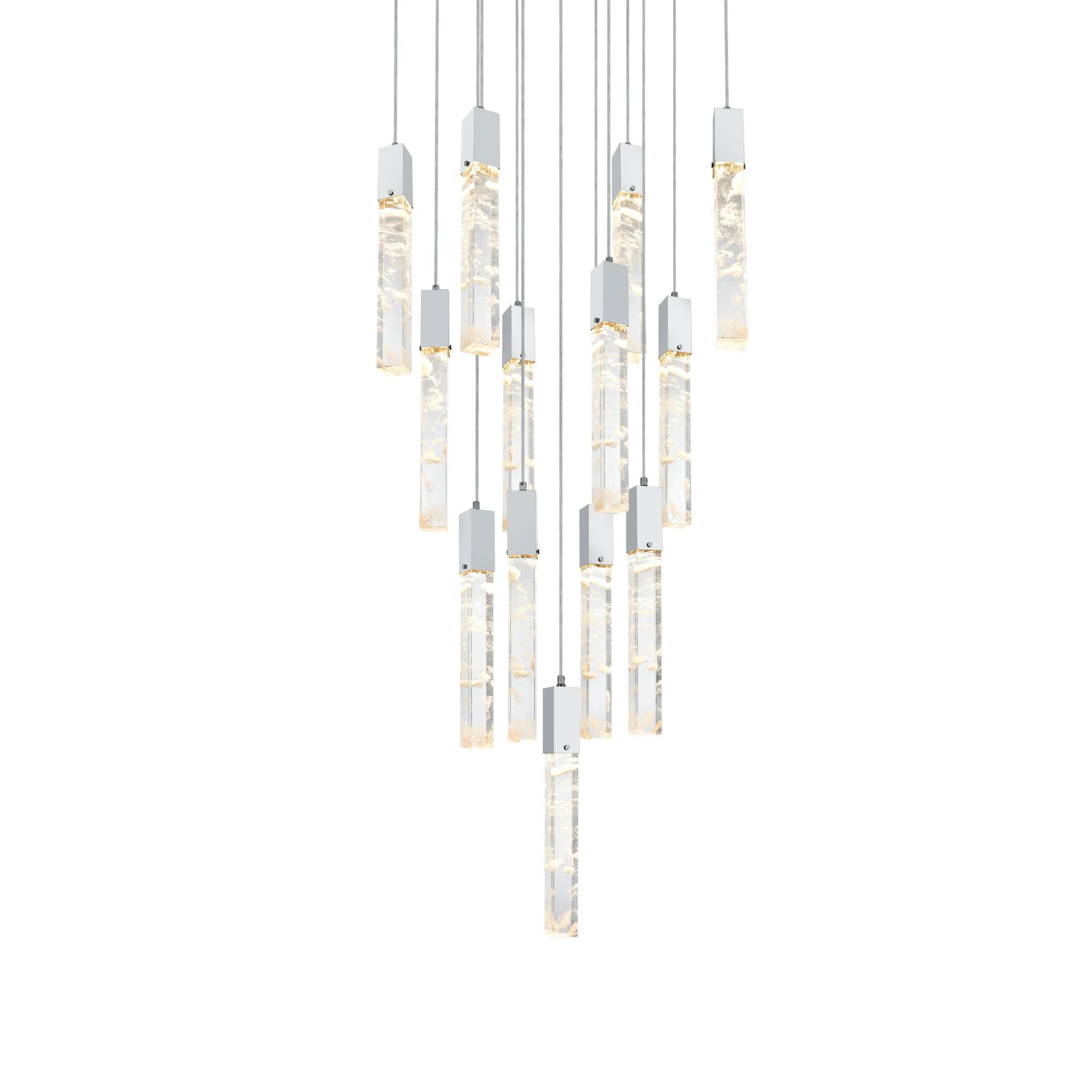 Aurora 26 Inch Multi Light Pendant by Elegant Lighting