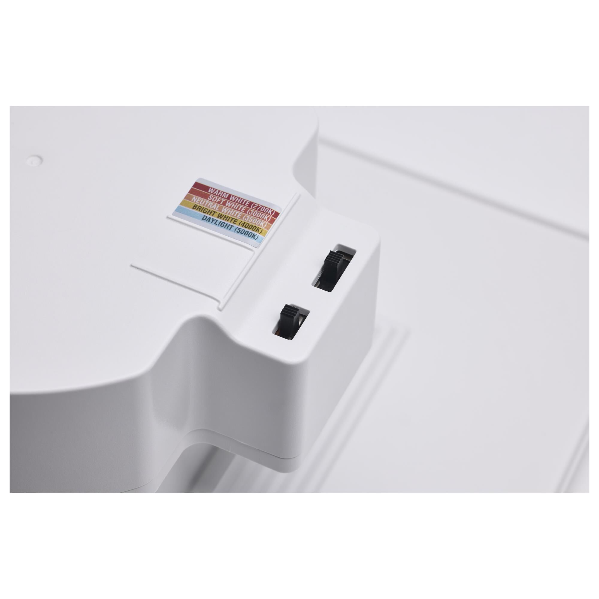 Shown in White finish