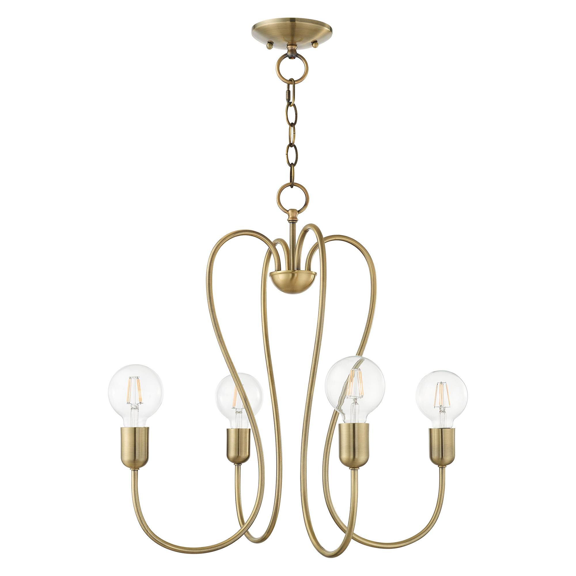 Lucerne 4 Light Mini Chandelier by Livex Lighting