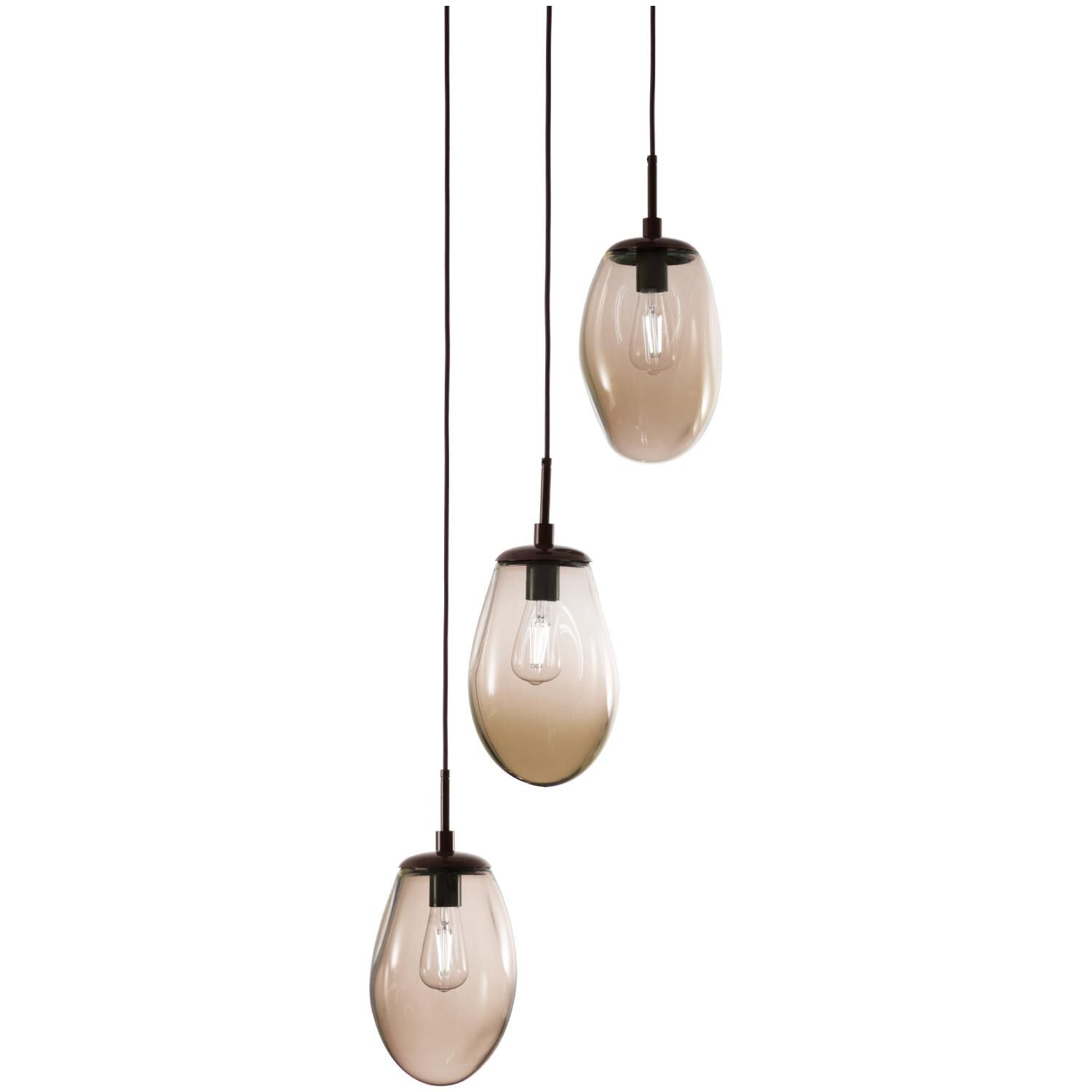 Levi Wilson Nebula 20 Inch 3 Light Multi Light Pendant by Hammerton Studio