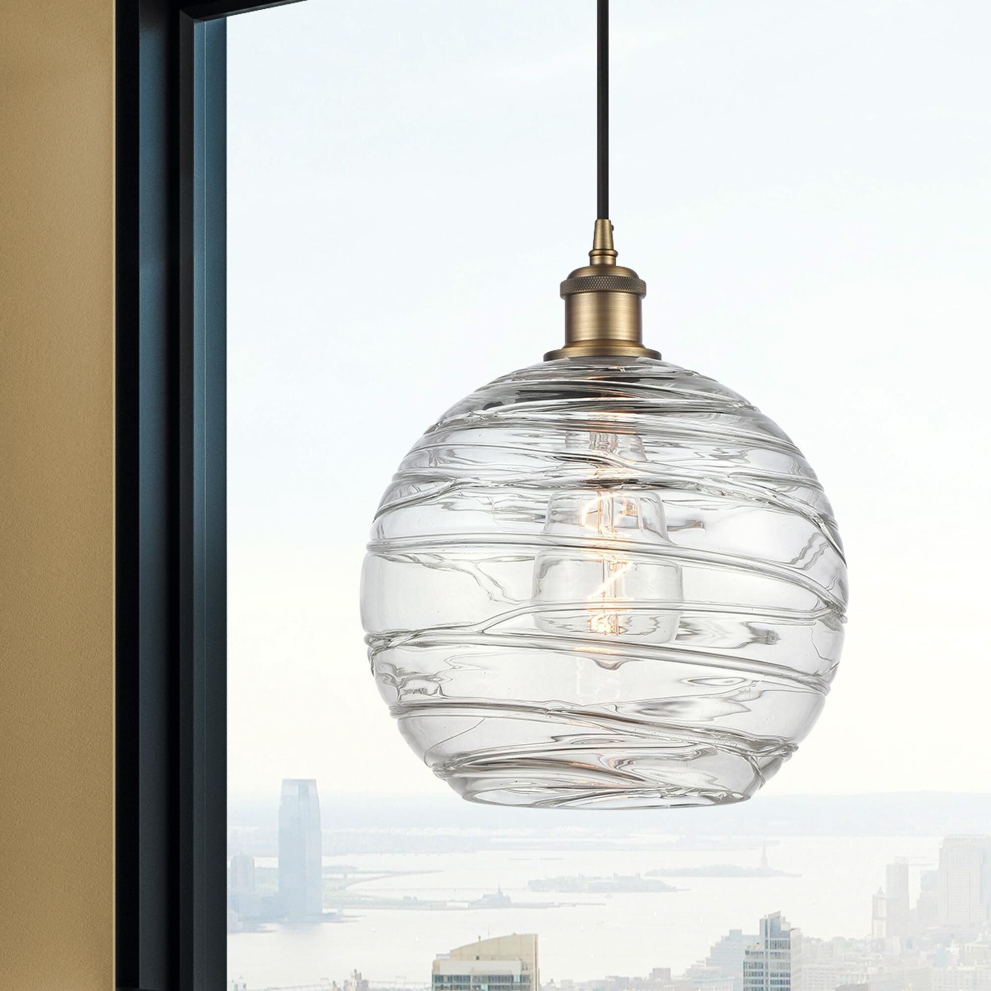 Bruno Marashlian Athens Deco Swirl 10 Inch Mini Pendant by Innovations Lighting