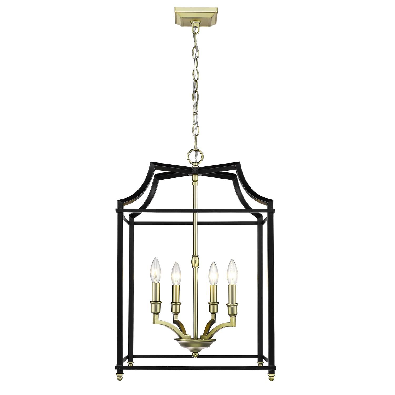 Leighton 16 Inch Cage Pendant by Golden Lighting - Clearance