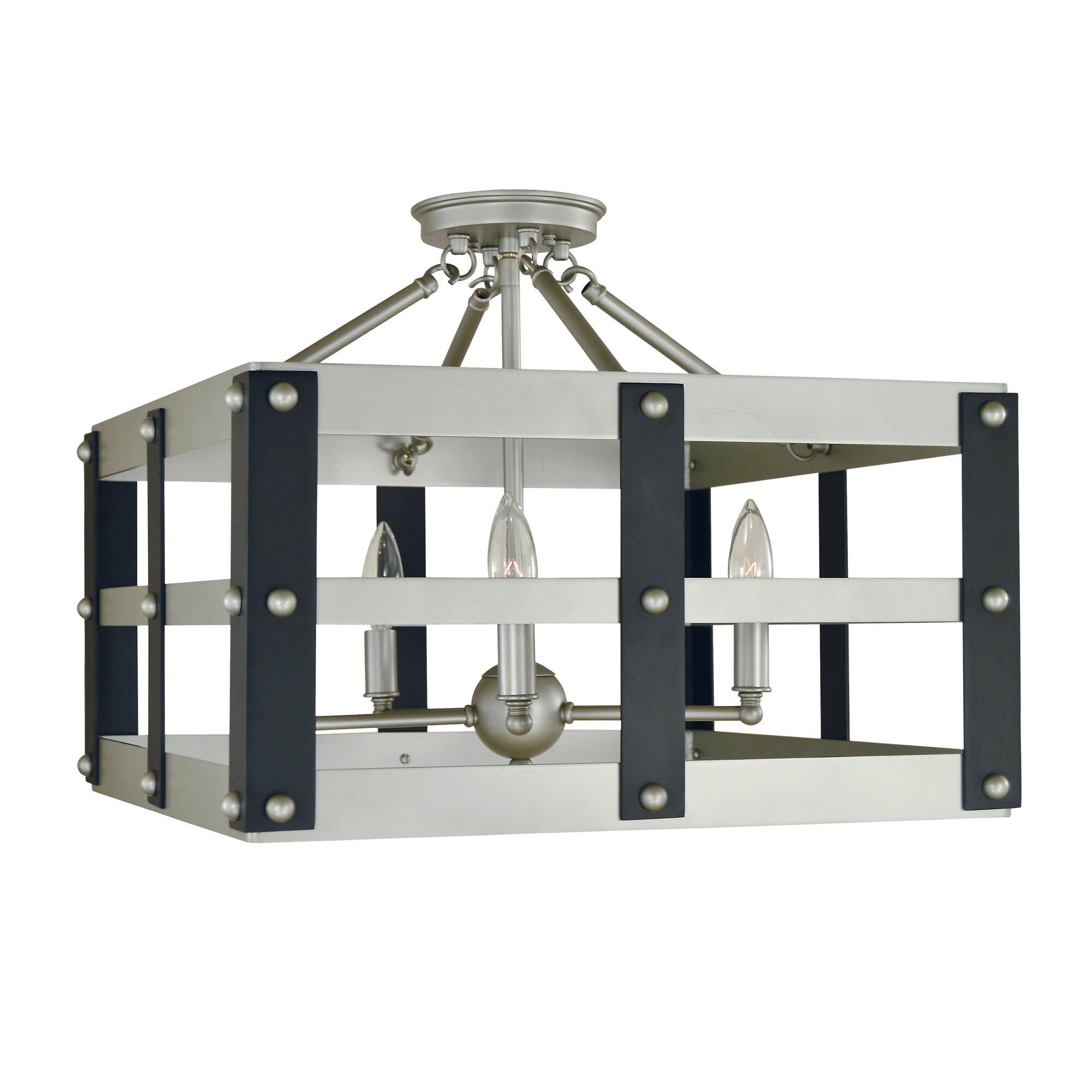 Shown in Satin Pewter-Matte Black finish