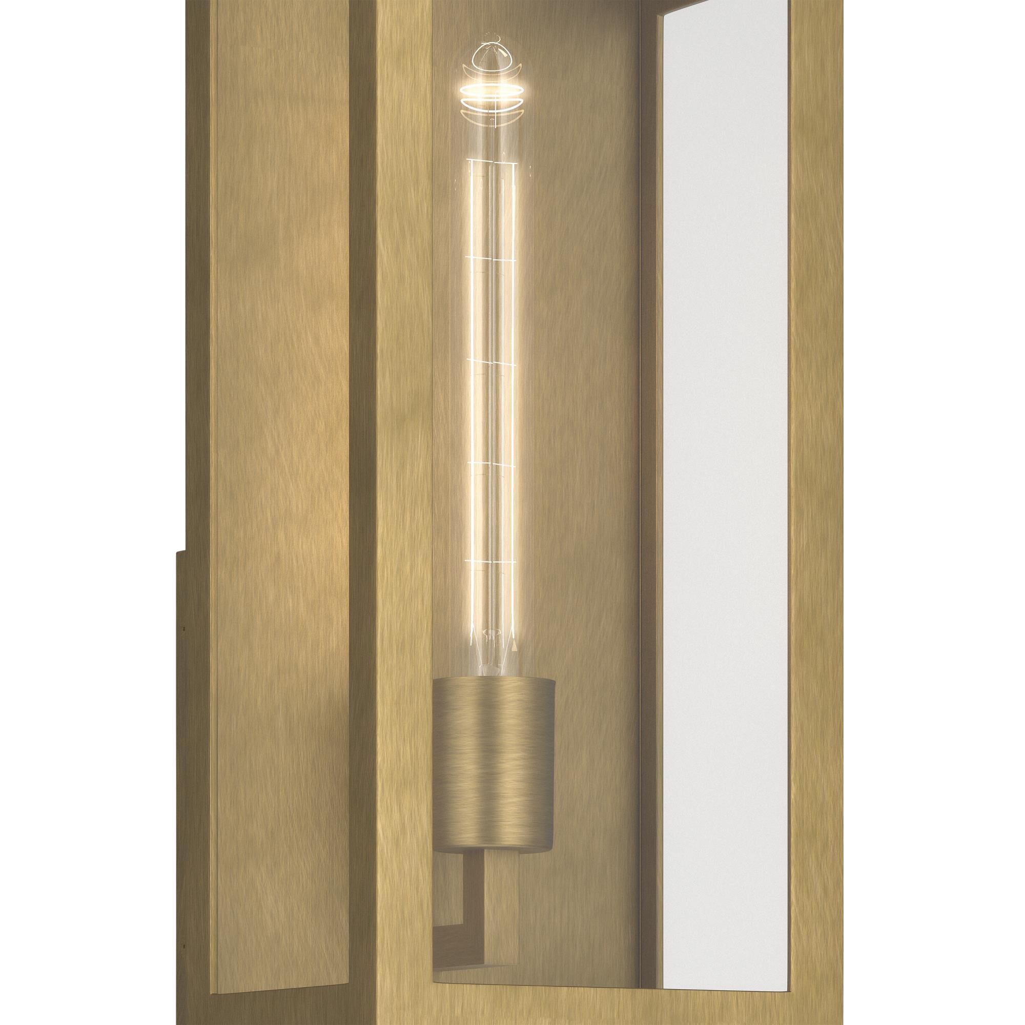 Shown in Natural Brass finish and Clear glass