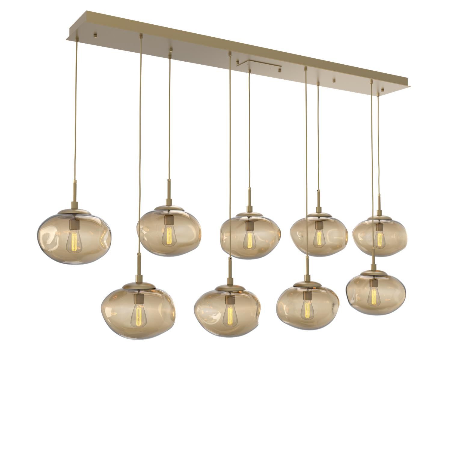 Levi Wilson Nebula 70 Inch 9 Light Linear Suspension Light by Hammerton Studio