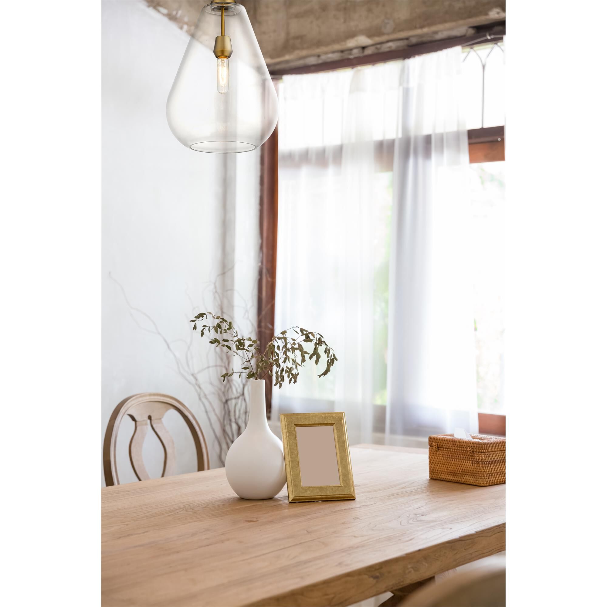 Shown in Olde Brass finish and Glass shade